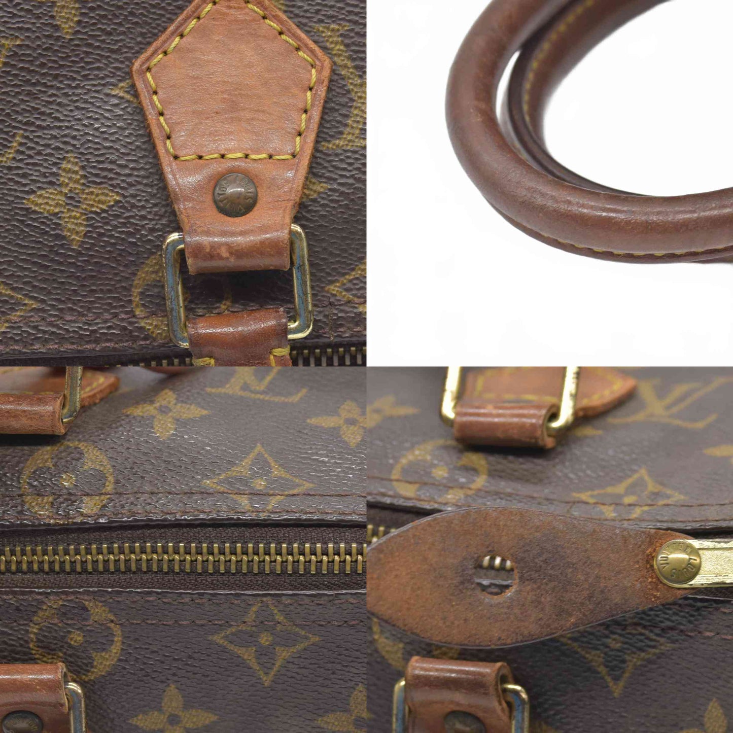 1998 $1490 Louis Vuitton Speedy 25 Handbag Monogram Brown SP1928