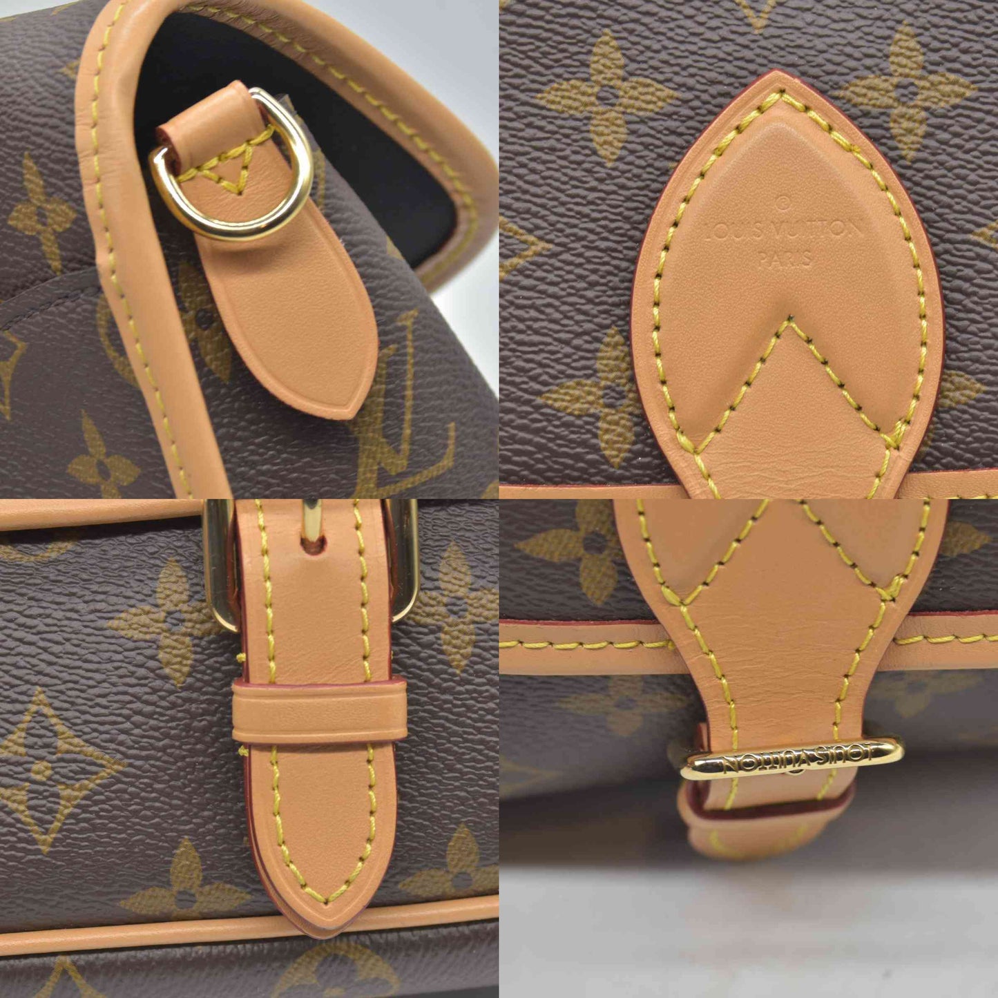 $2620 Louis Vuitton Monogram Diane Black