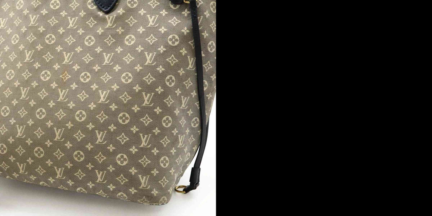 Louis Vuitton Neverfull Tote MM Blue Canvas
