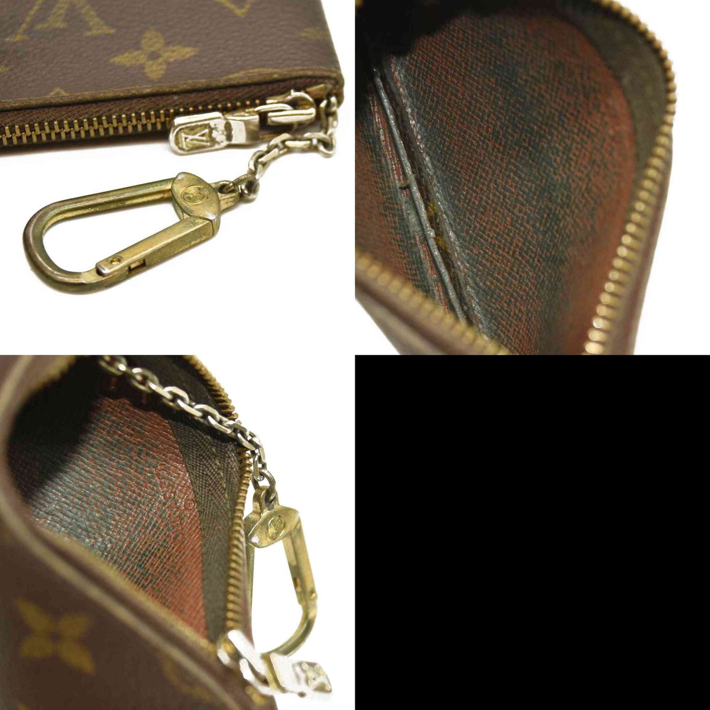 Louis Vuitton  Monogram Key Pouch 0990ET