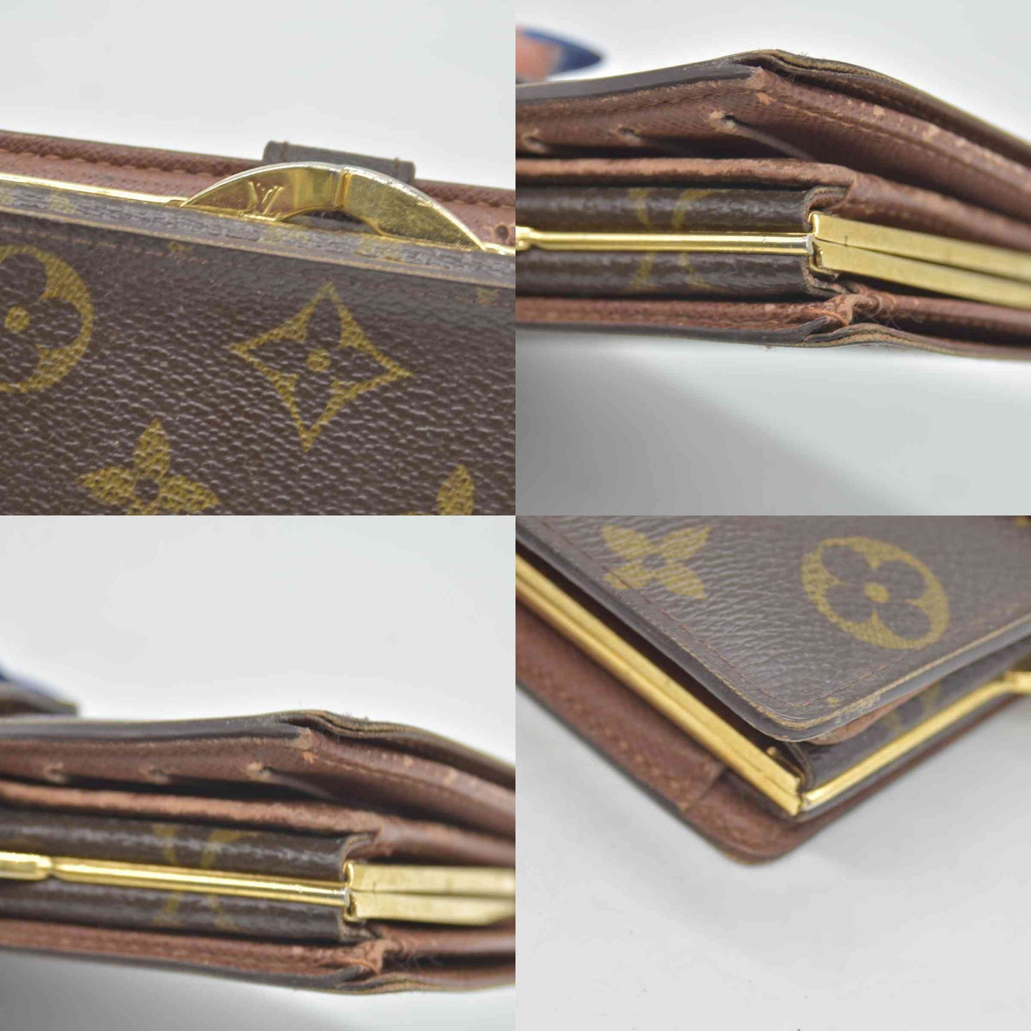$750 2005 Louis Vuitton Kisslock French Wallet CA0015