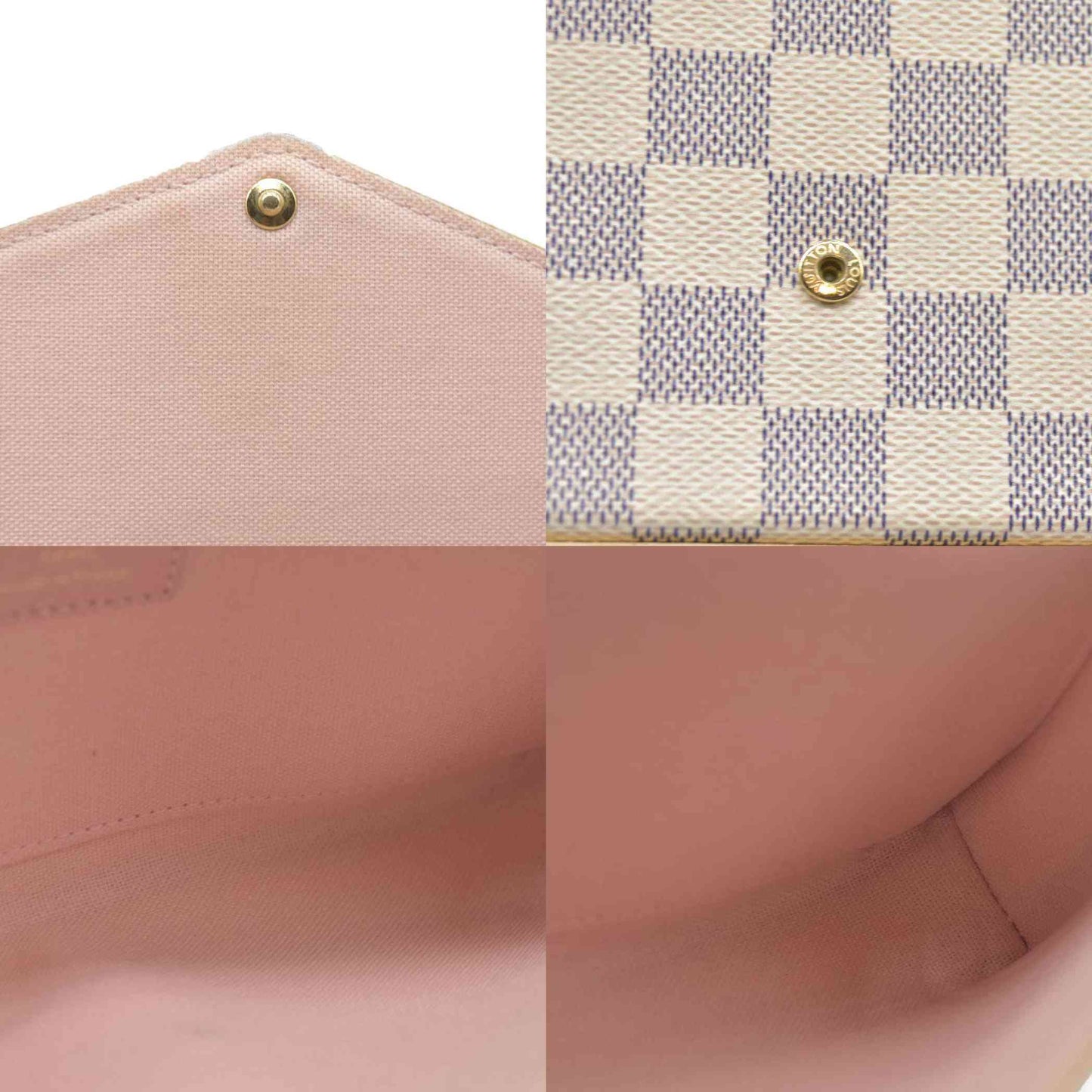 $1580 Louis Vuitton Damier Azur Pochette Félicie
