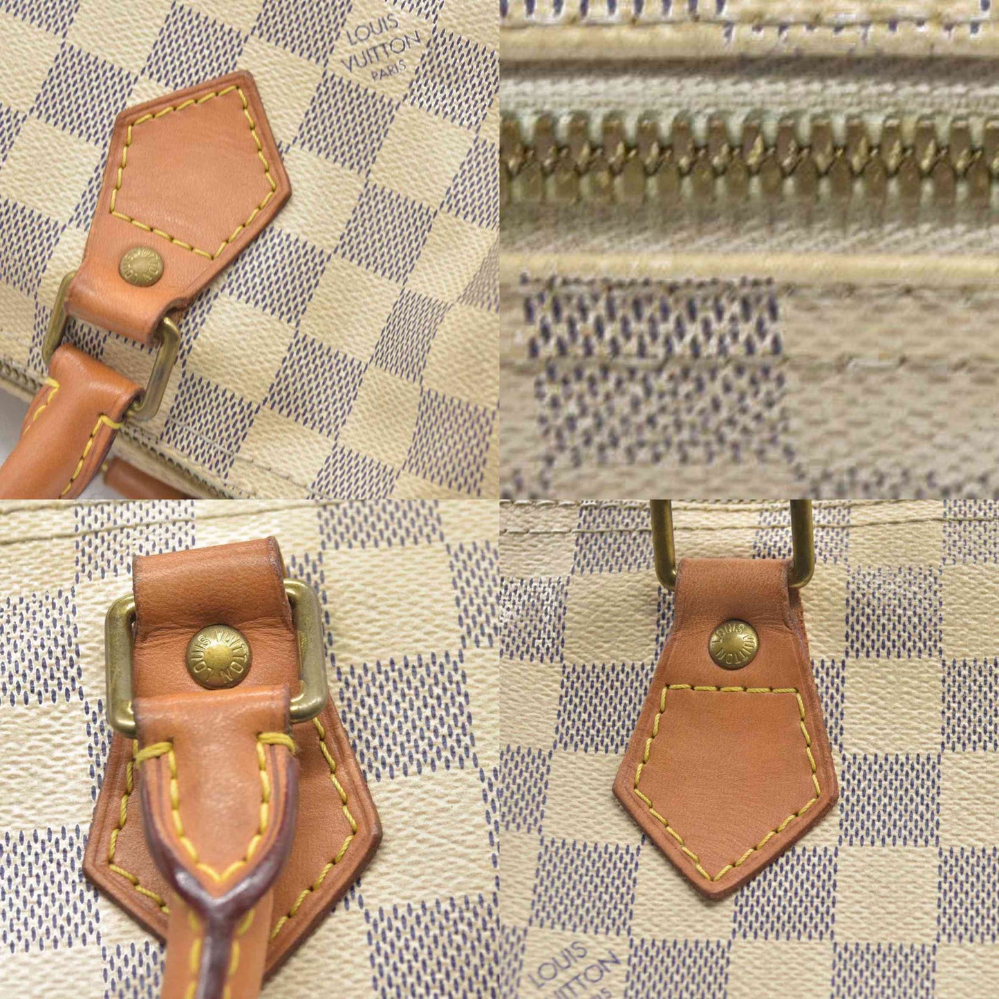 $1980 Louis Vuitton  Damier Azur Speedy Bandouliere 30 DU1103