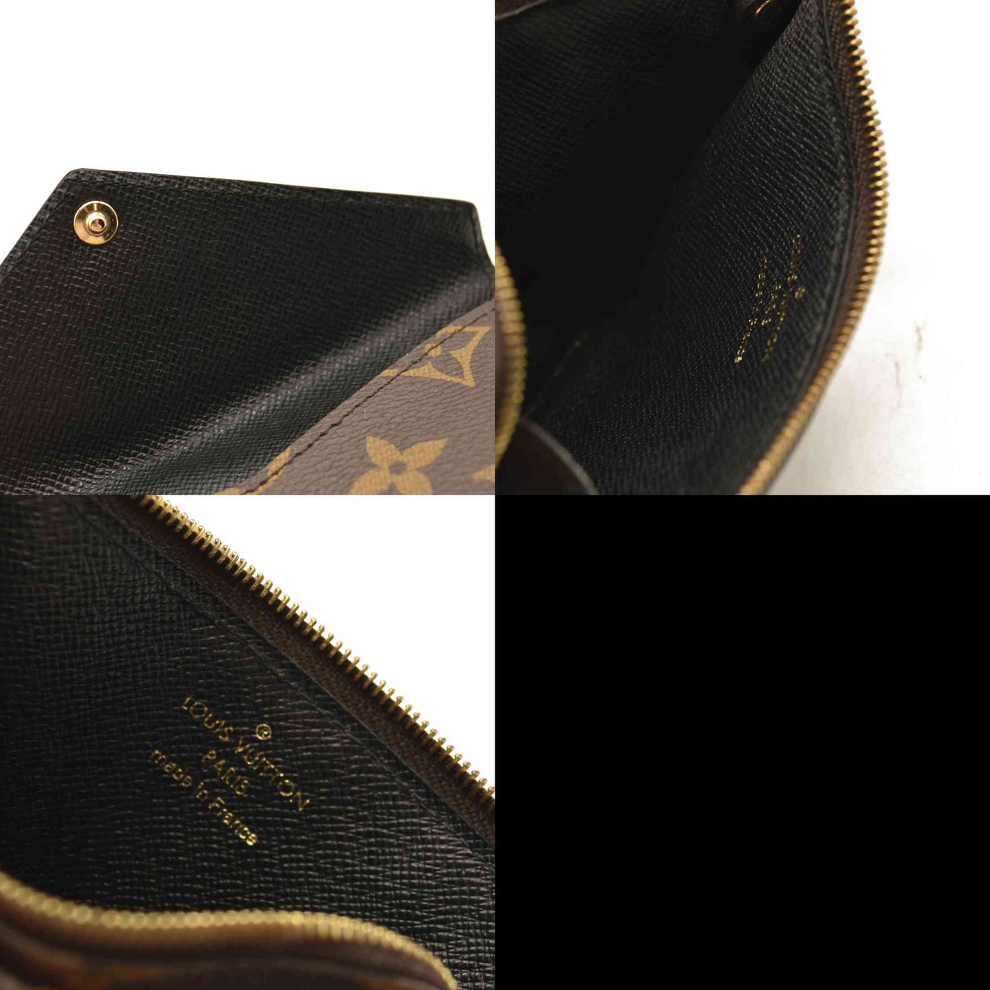 Louis Vuitton  Monogram Recto Verso Card Holder Black RFID