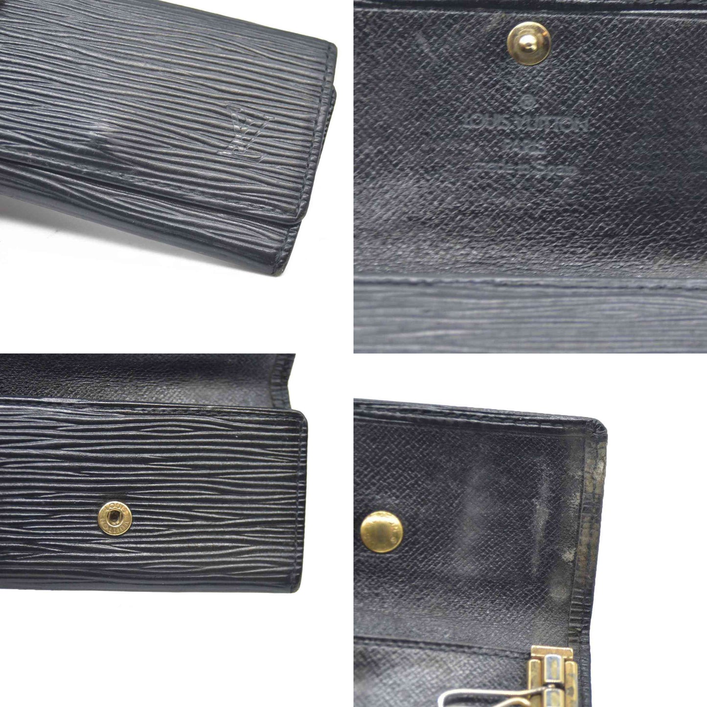 Louis Vuitton Epi Multicles 4 Key Holder Black CA1925
