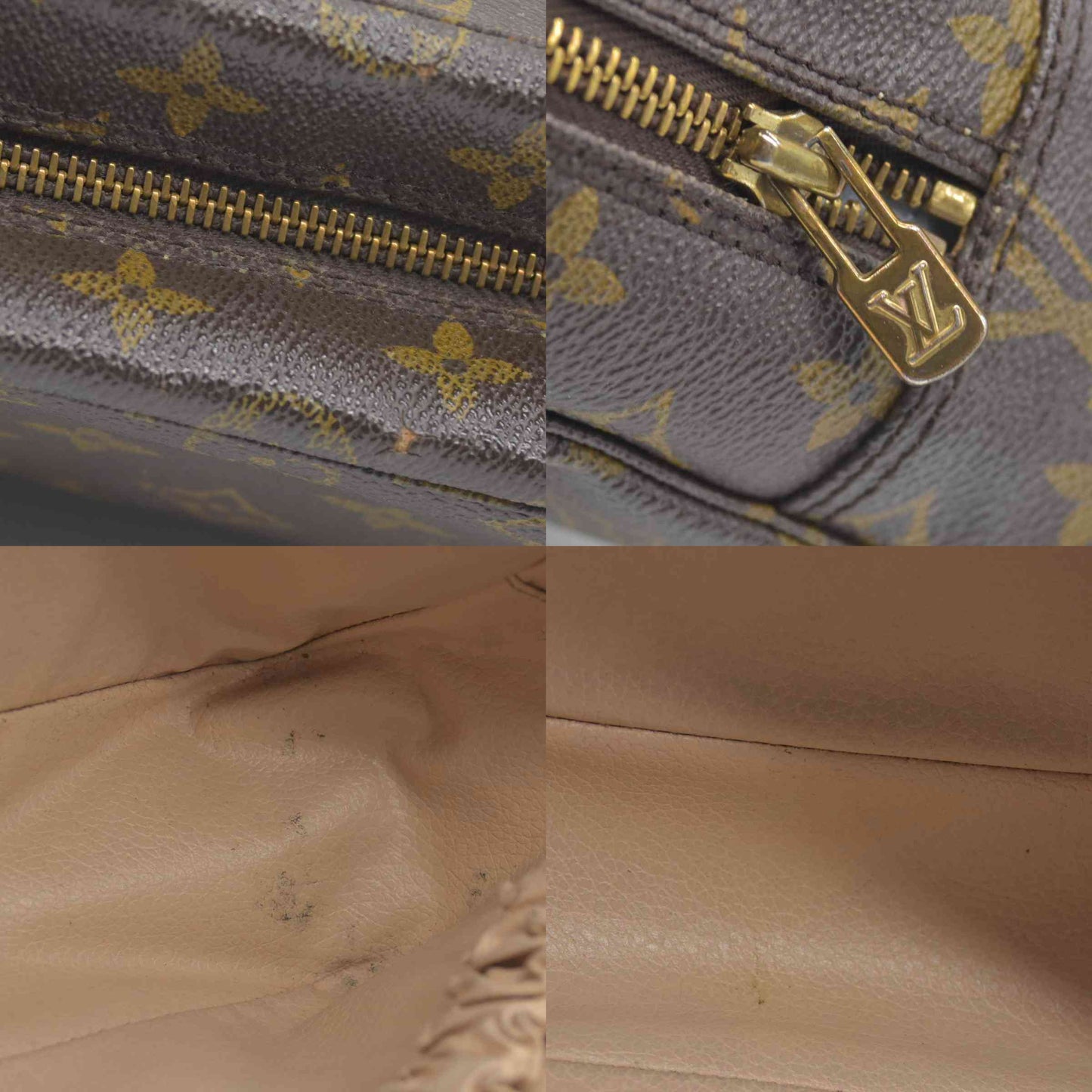 $600 Louis Vuitton Monogram Trousse Toilette 28 Clutch Pouch Bag 882TH
