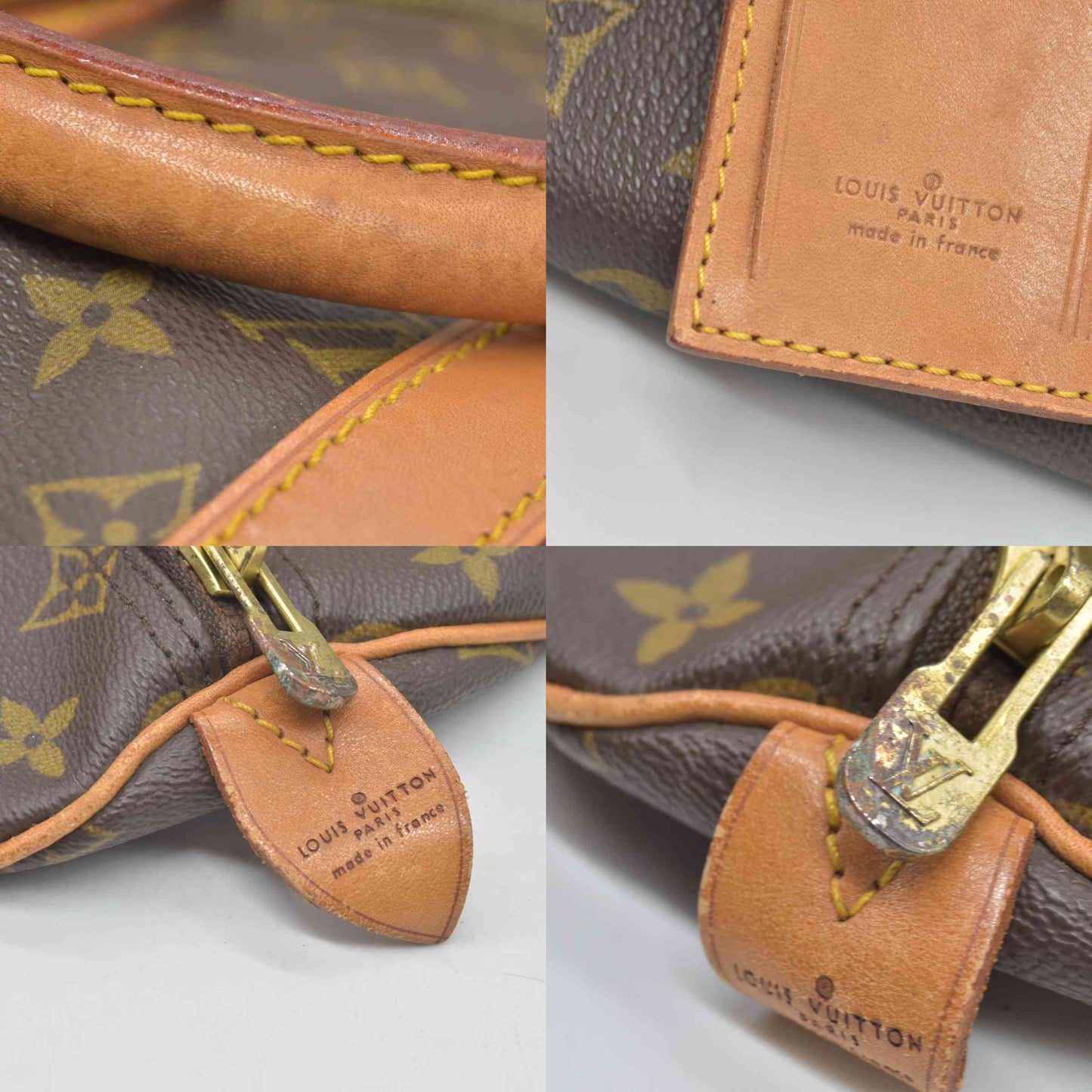 $1420 1985 Louis Vuitton Monogram Duffle Boston Bag  Keepall 45 SA852