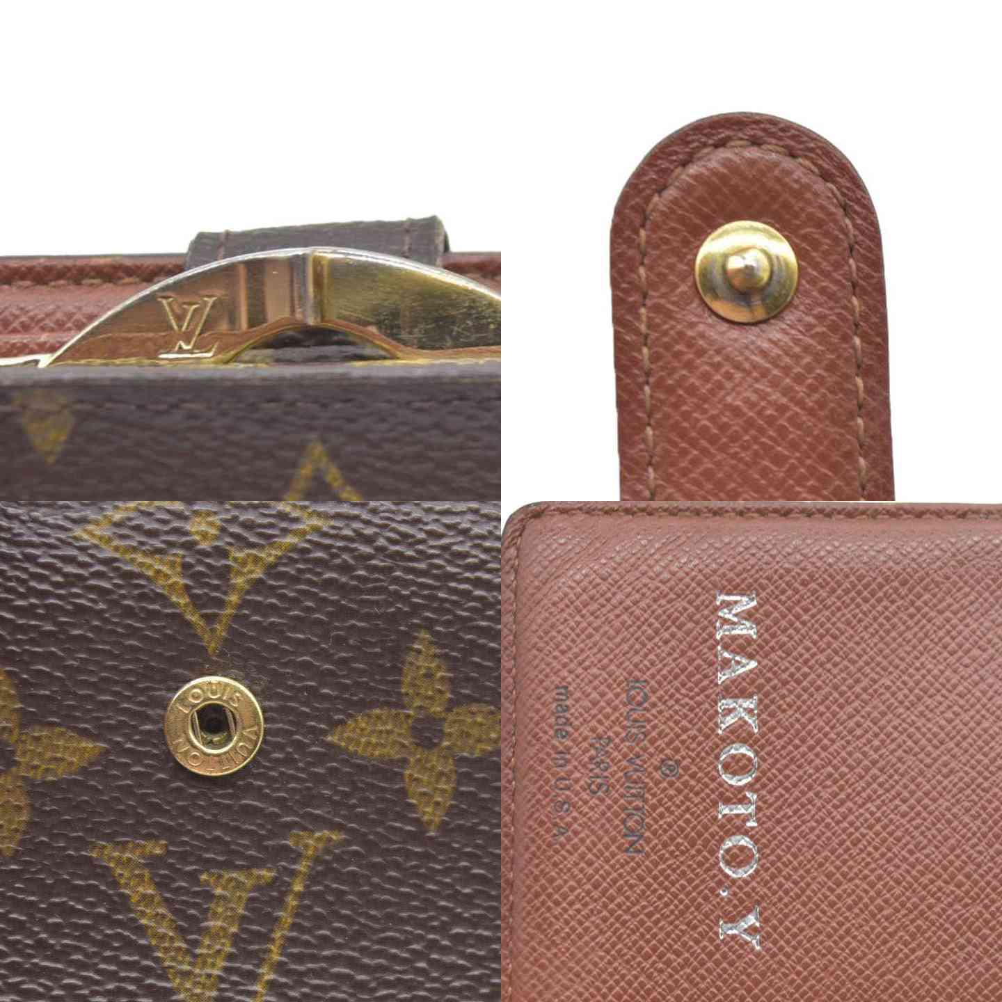 LOUIS VUITTON Monogram Porte Monnaie Billets Viennois Wallet SD0031