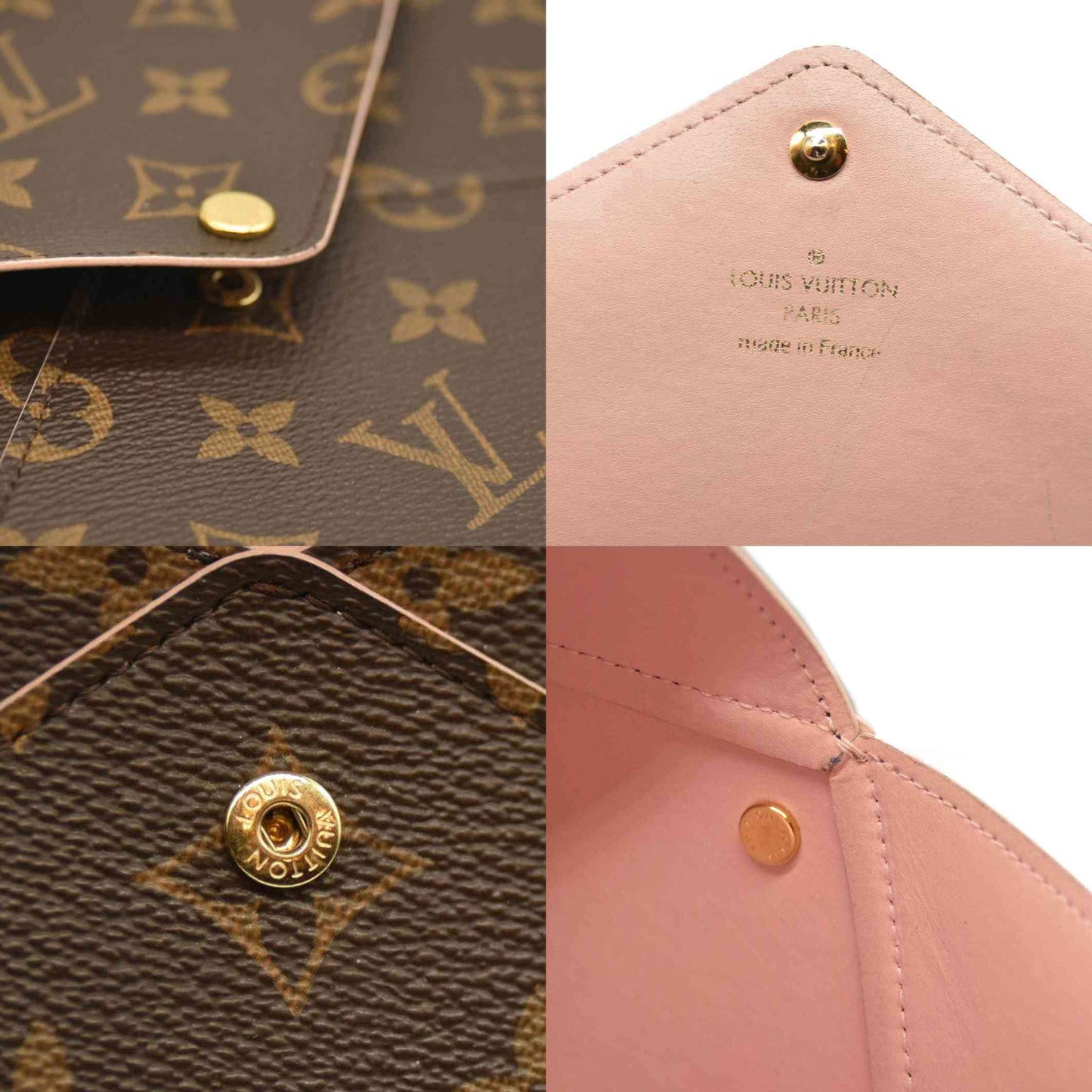 LOUIS VUITTON Monogram Large Kirigami Pochette Insert Rose Ballerine SP3147