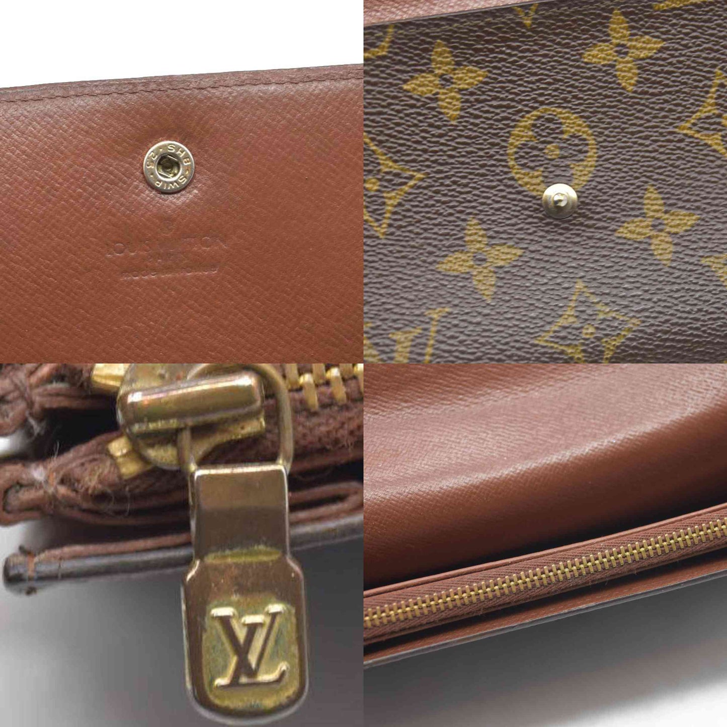 $725 Louis Vuitton Monogram Sarah Wallet 882AN CONSIGNMENT
