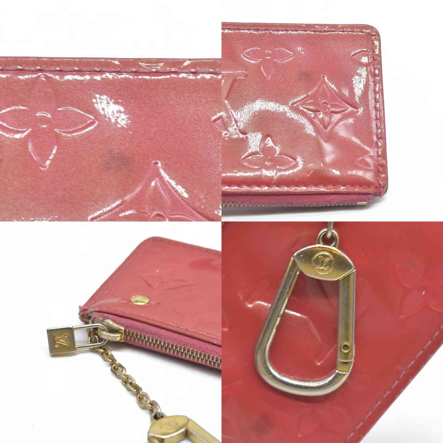Louis Vuitton Monogram Vernis Pochette Cles Wallet Coin Purse
