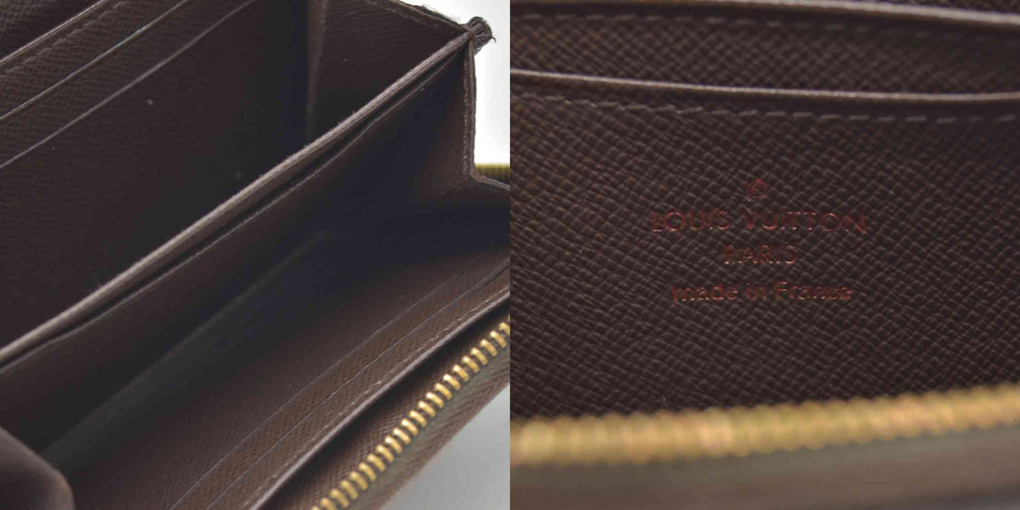 $545 2010 Louis Vuitton Damier Ebene Zippy Coin Purse CT2160