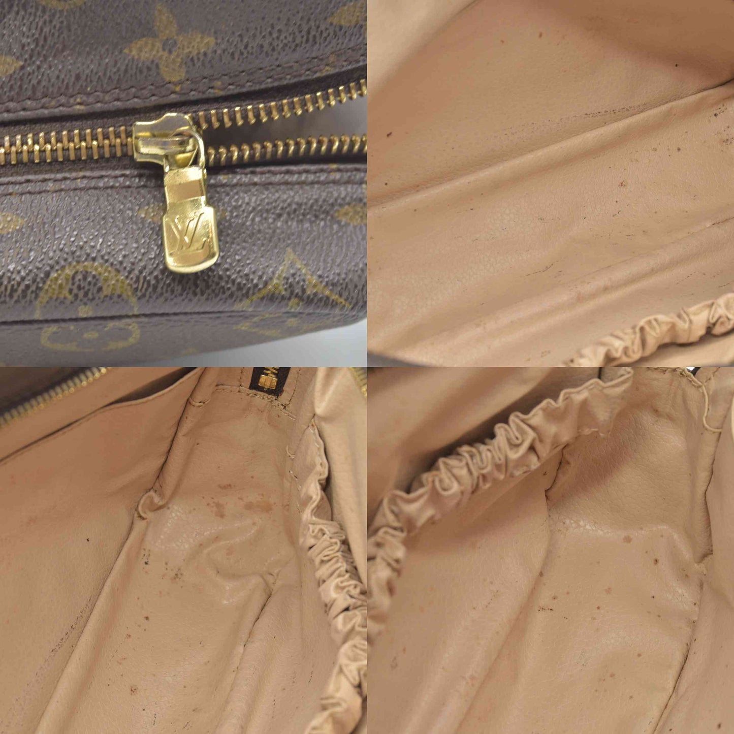 $600 1987 Louis Vuitton Monogram Trousse Toilette 28 874NO