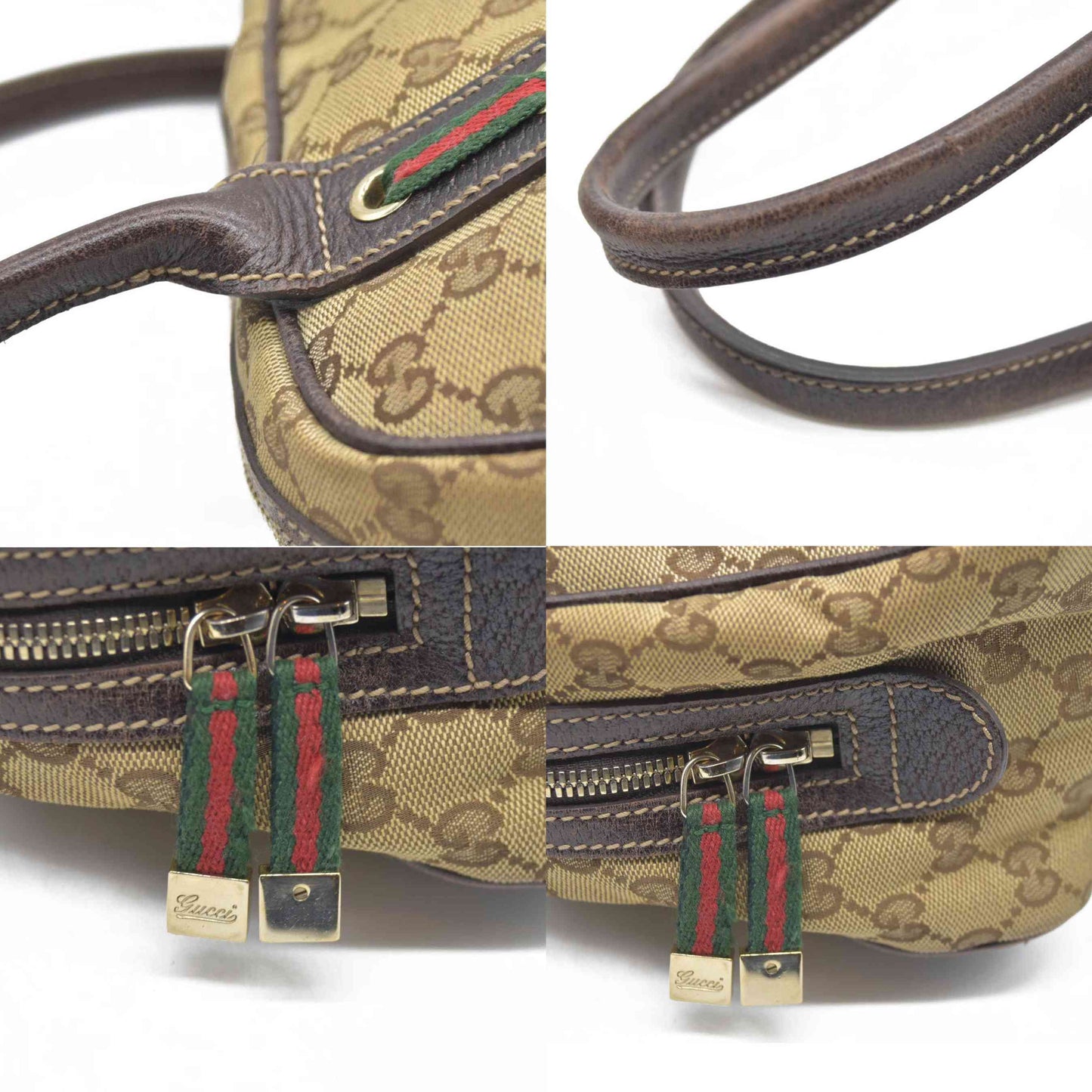 $890 Gucci GG Canvas Princy Boston Bag CONSIGNMENT