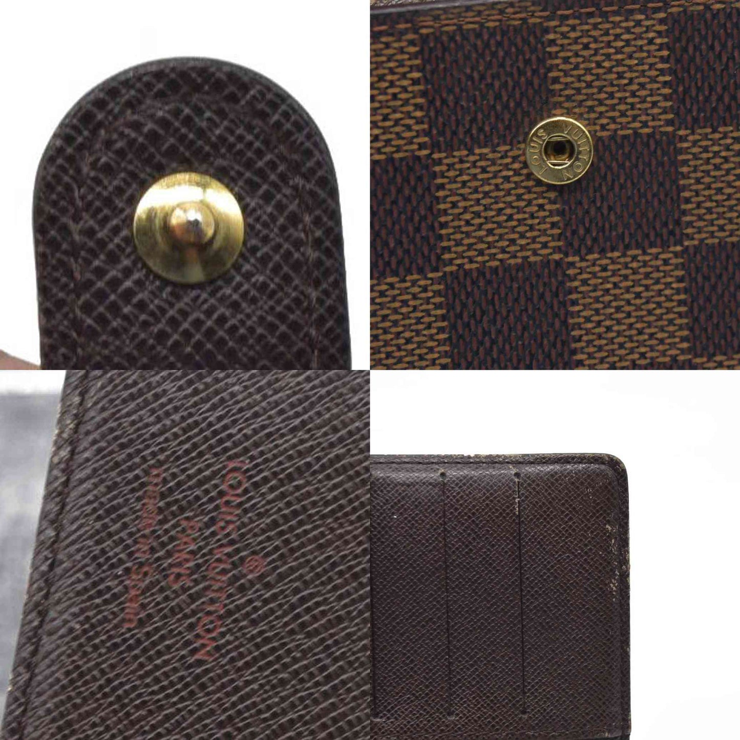 Louis Vuitton  Damier Ebene Small Ring Agenda Cover CA1002