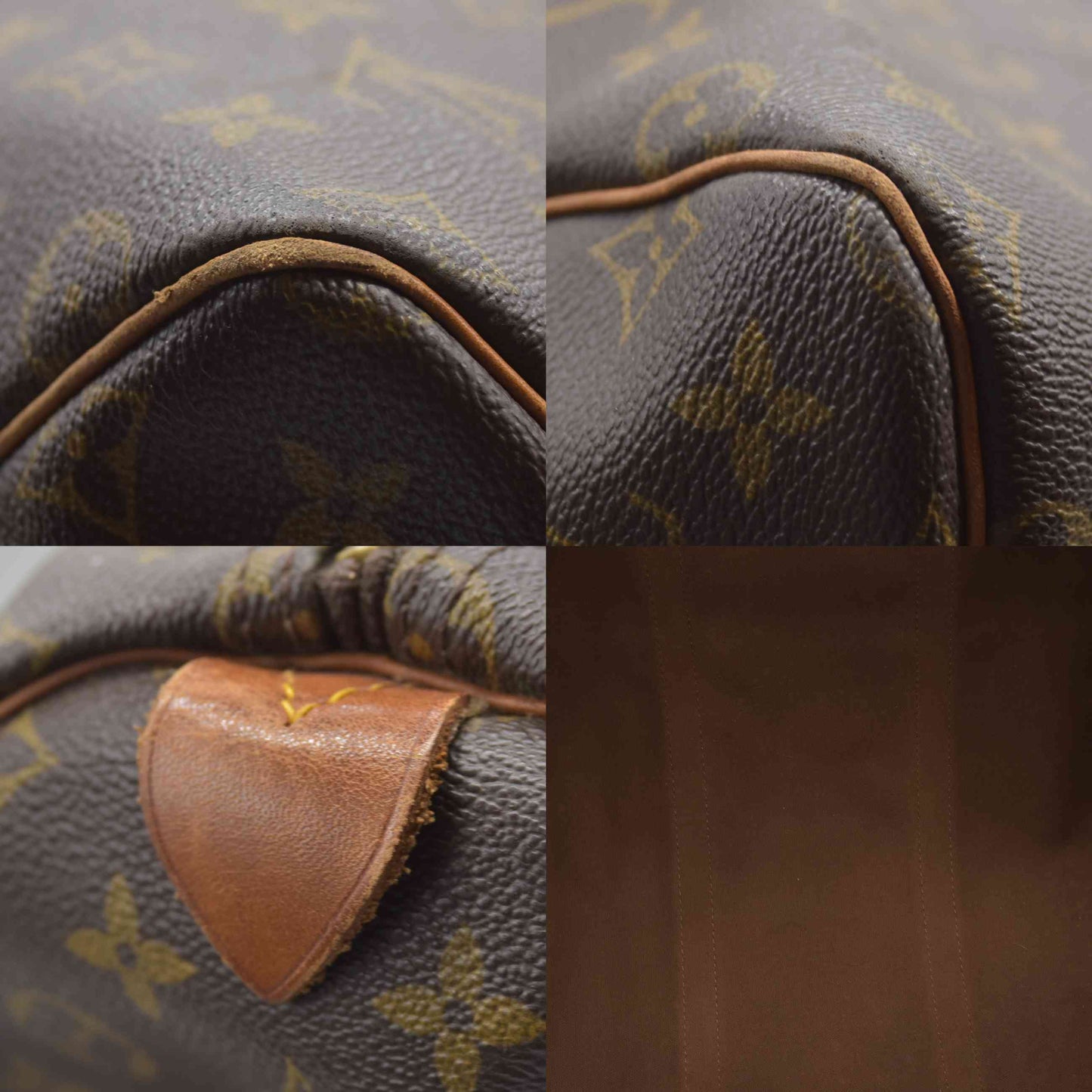 $2280 1989 Louis Vuitton LV Boston Bag Keepall 55 Brown Monogram FC892