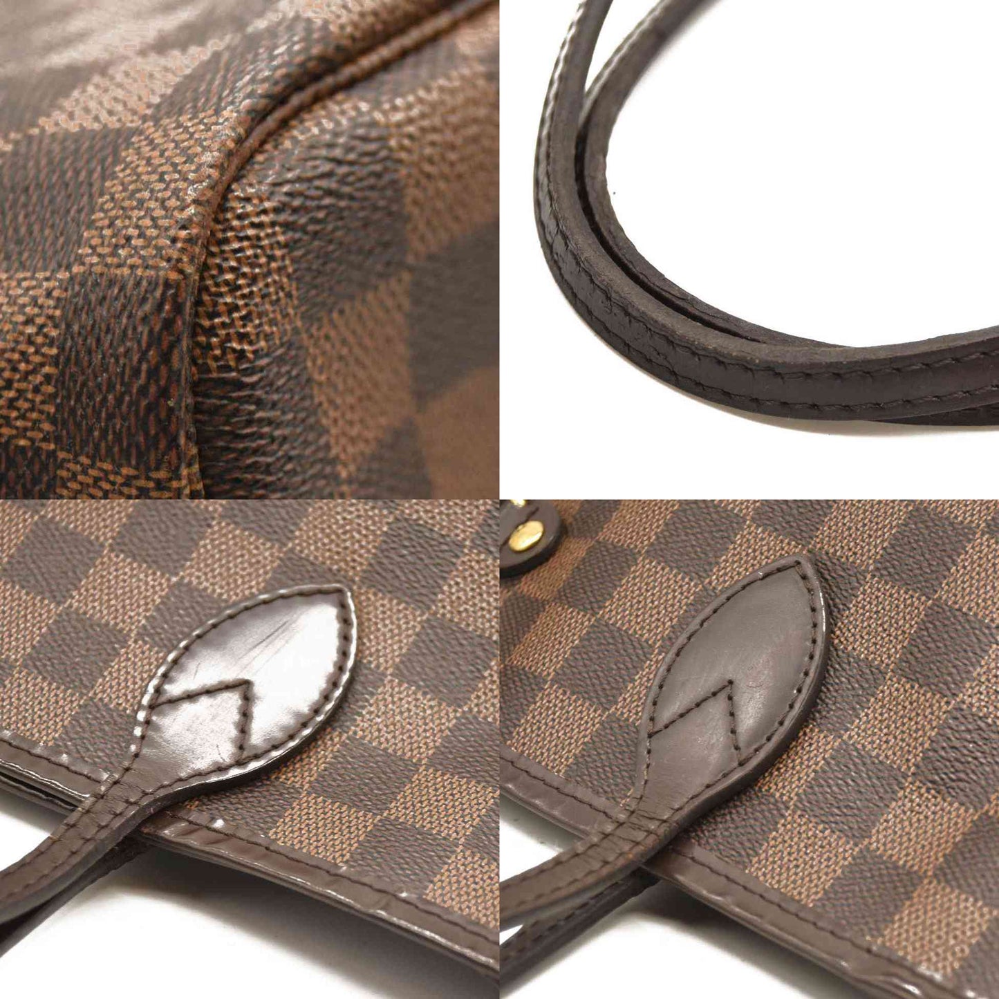 Louis Vuitton  Damier Ebene Neo Neverfull MM Rose Ballerine