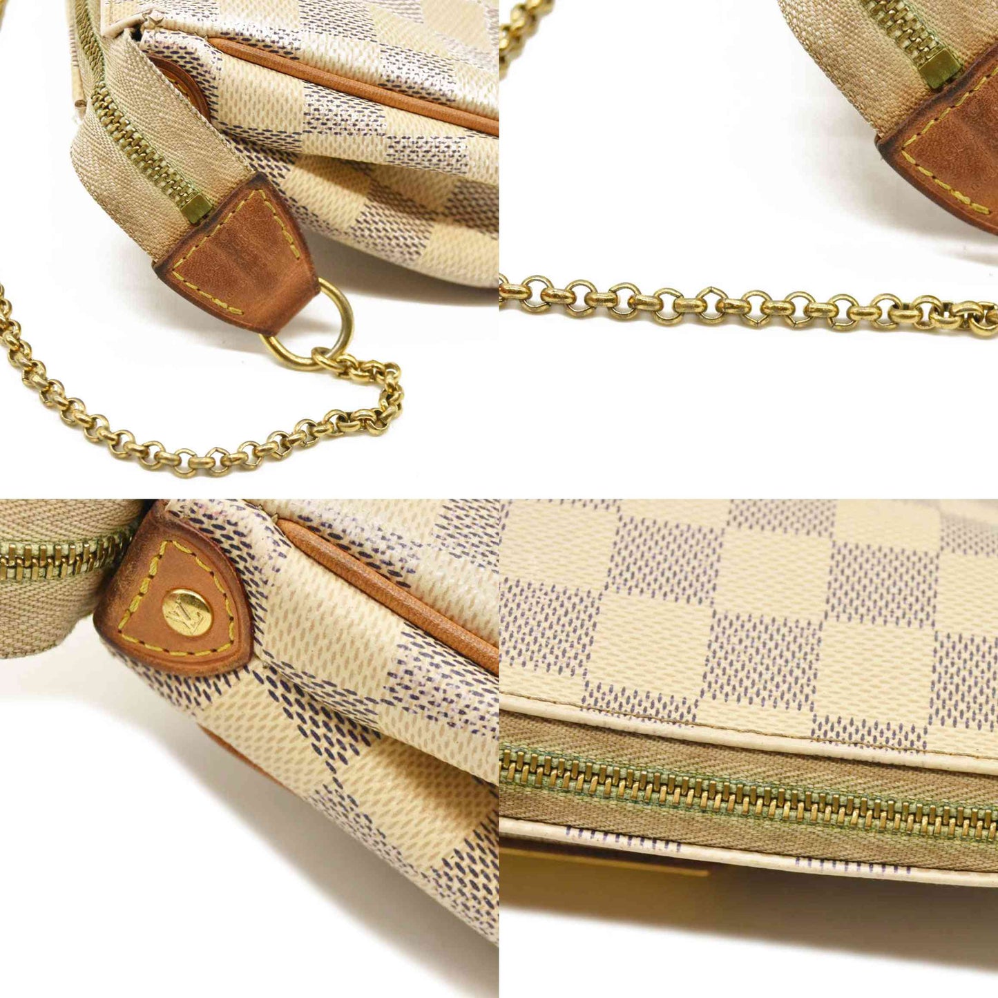 Louis Vuitton  Damier Azur Eva Clutch SN1163