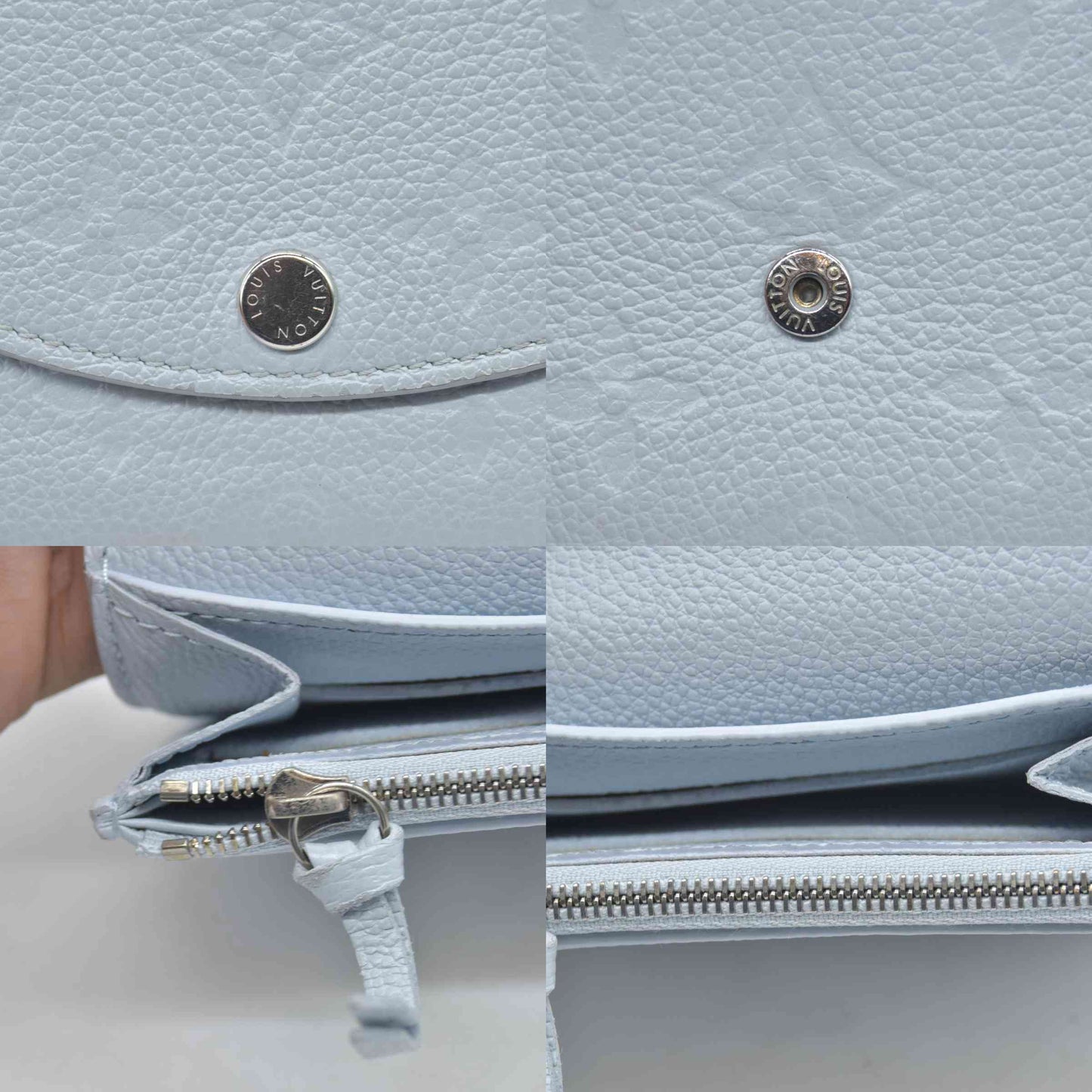 $640 Louis Vuitton Empreinte Rosalie Coin Purse Blue
