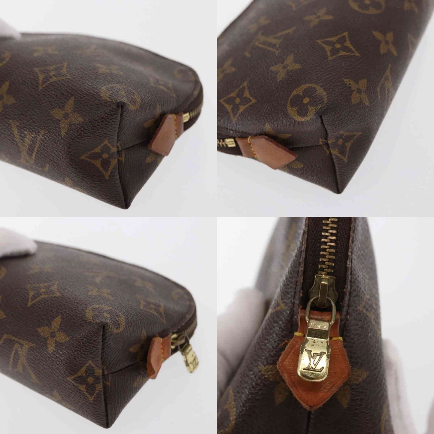 $625 2001 LOUIS VUITTON Monogram Cosmetic Pouch CA0091