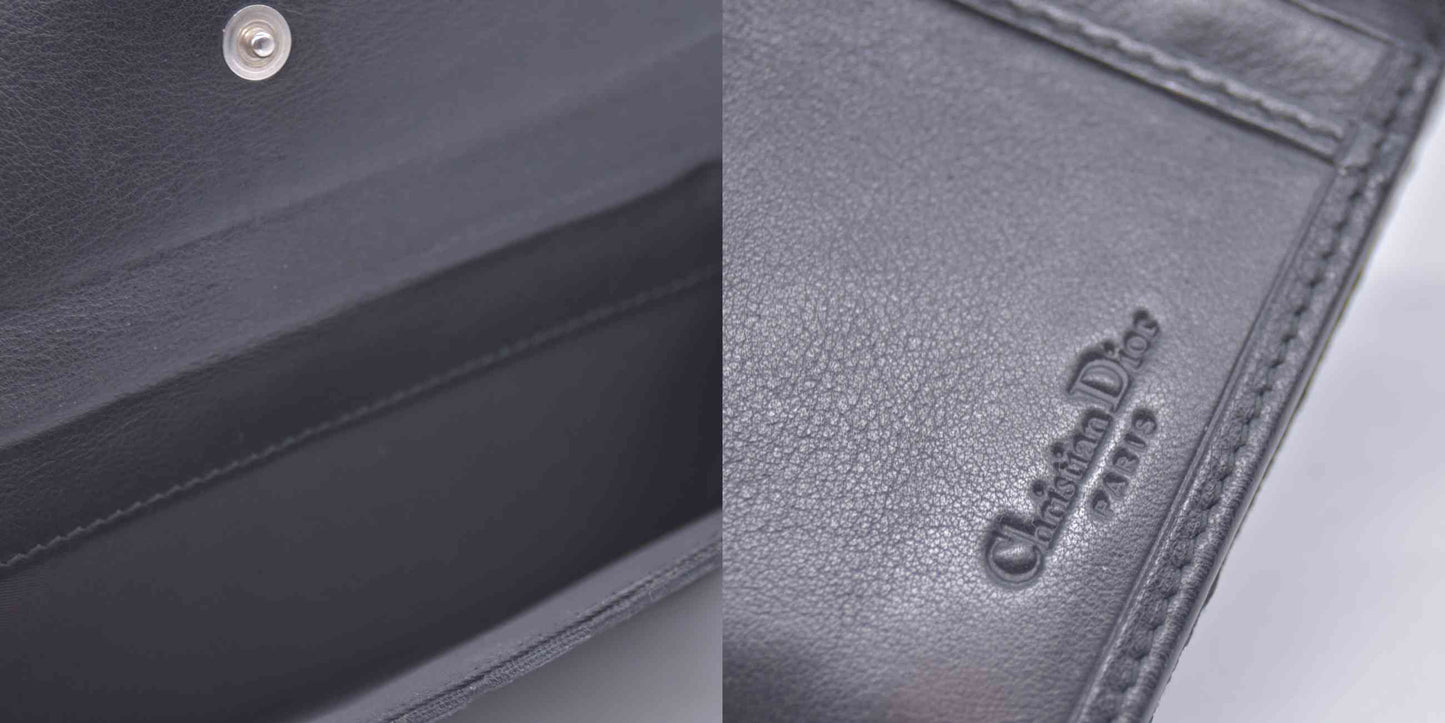 $1050 Christian Dior Vintage Saddle Continental Wallet CONSIGNMENT