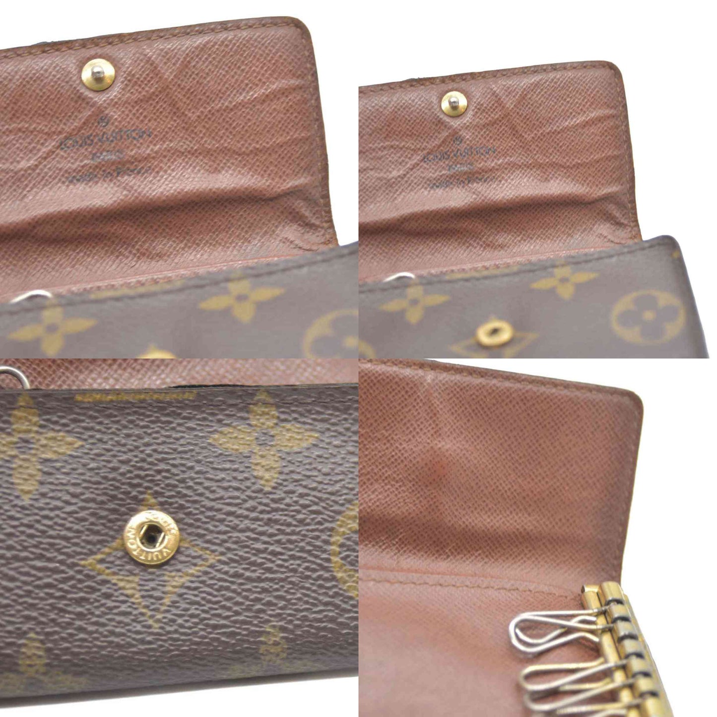 Louis Vuitton Monogram Multicles 6 Ring Key Case Brown