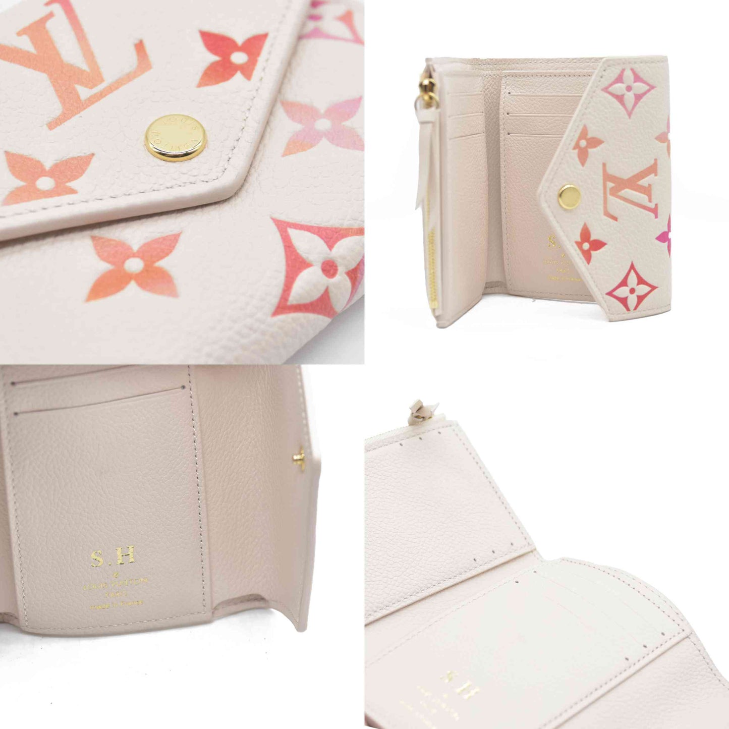 $840 Louis Vuitton Empreinte Victorine Wallet Sunrise Aquarelle 2024
