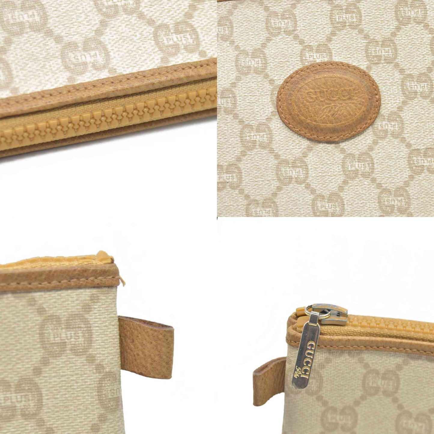 Gucci GG Gucci Plus PVC Leather Pouch Clutch Bag