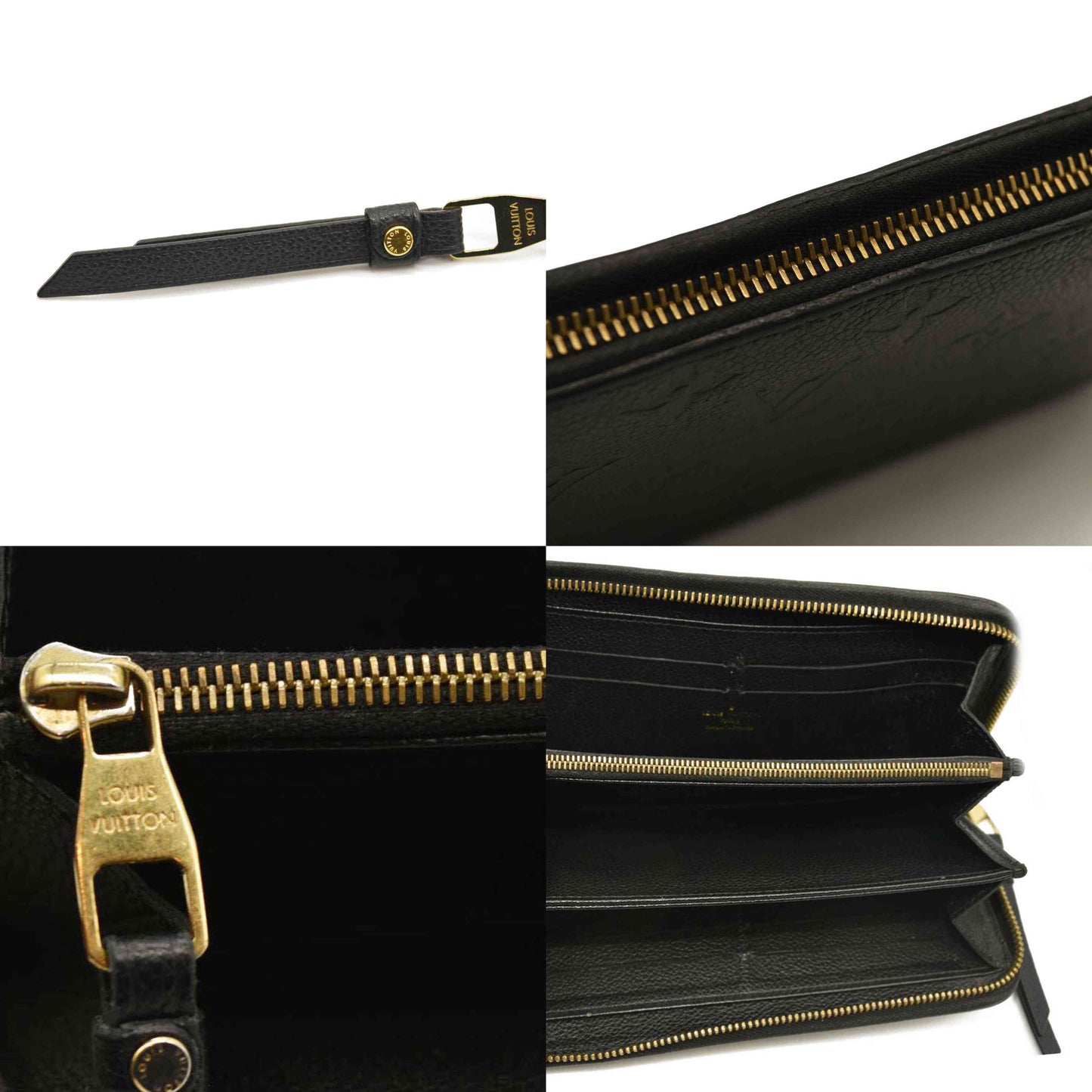 LOUIS VUITTON Empreinte Secret Long Wallet Black TN4115