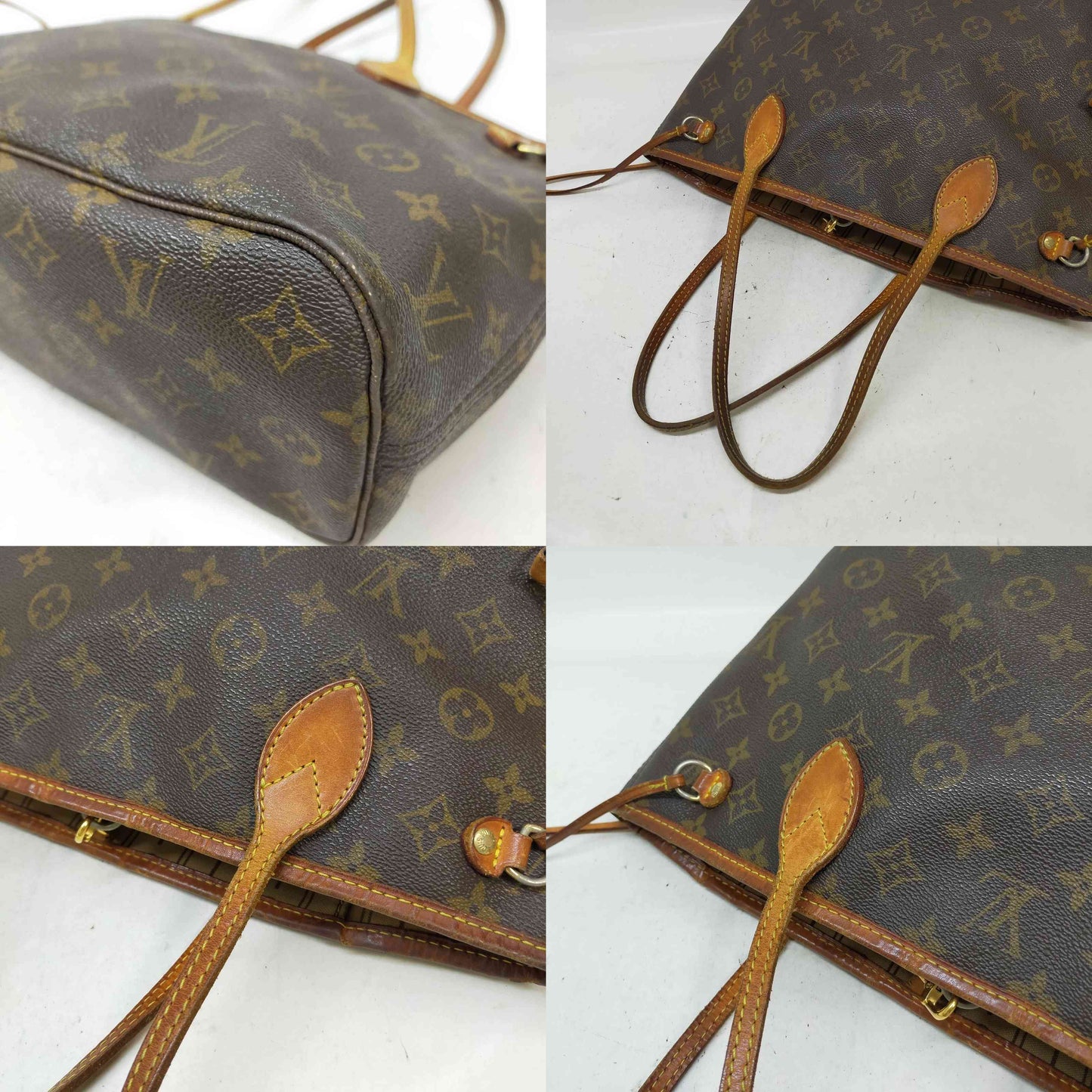 $2100 Louis Vuitton LV Tote Bag Neverfull PM Brown Monogram