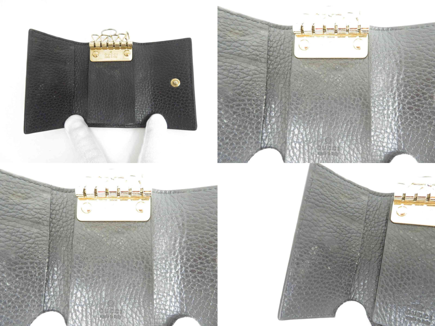 GUCCI GG Marmont Leather 6 Ring Key Case