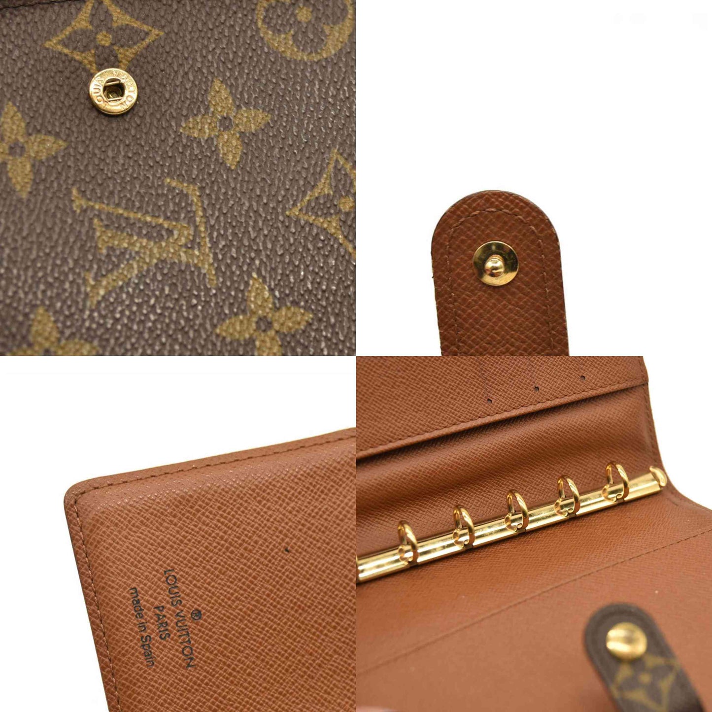Louis Vuitton  Monogram Small Ring Agenda CA0958