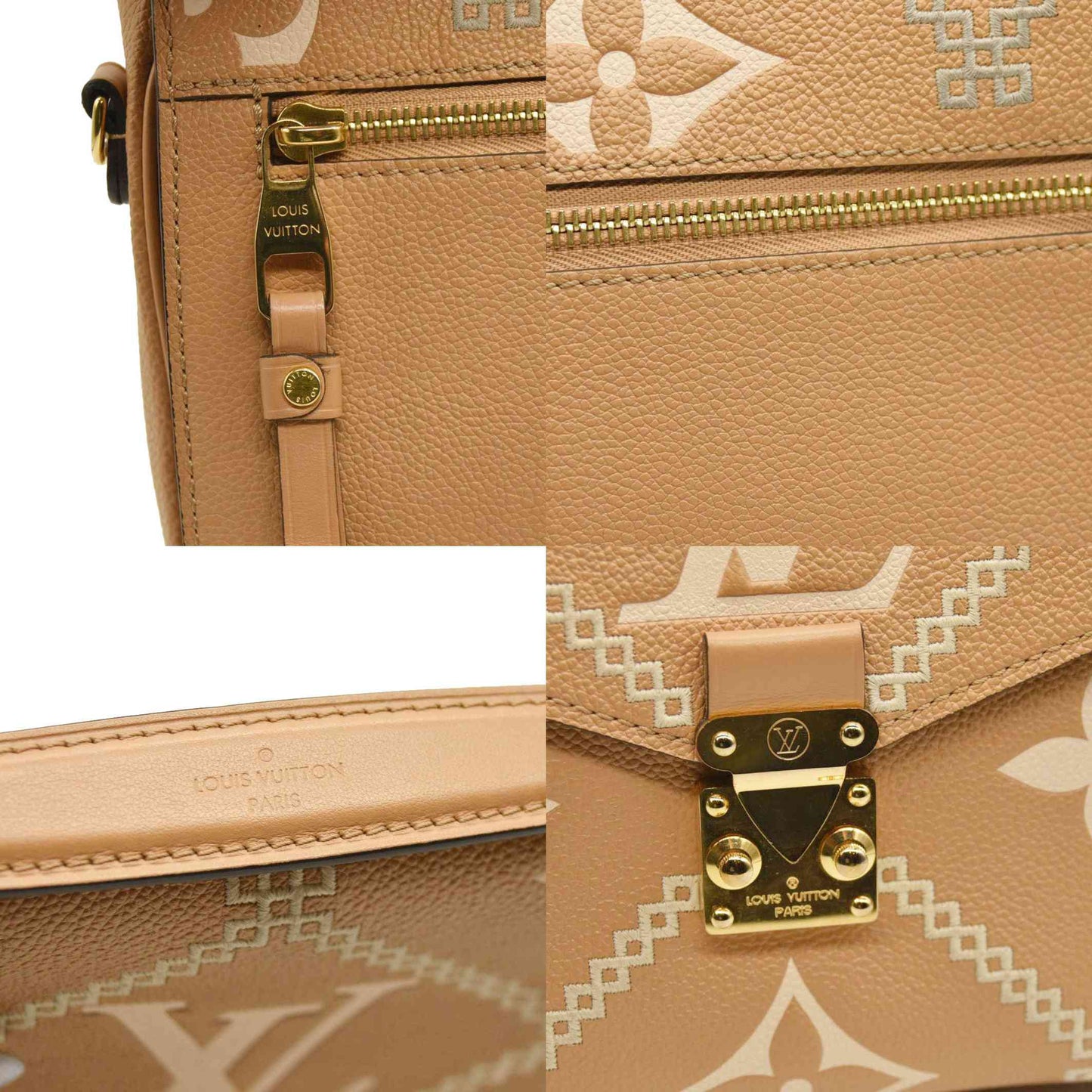 LOUIS VUITTON  Empreinte Monogram Giant Broderies Pochette Metis Arizona