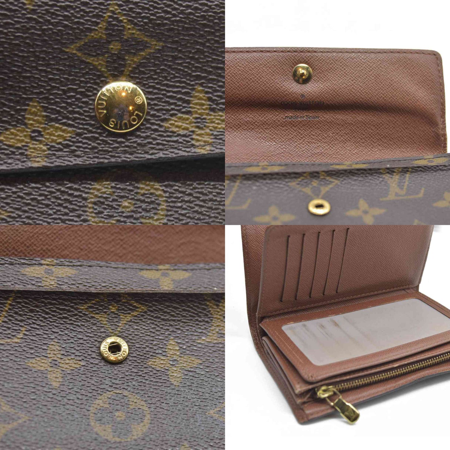 AUCTION $610 LOUIS VUITTON Monogram Alexandra Trifold Wallet CA0097