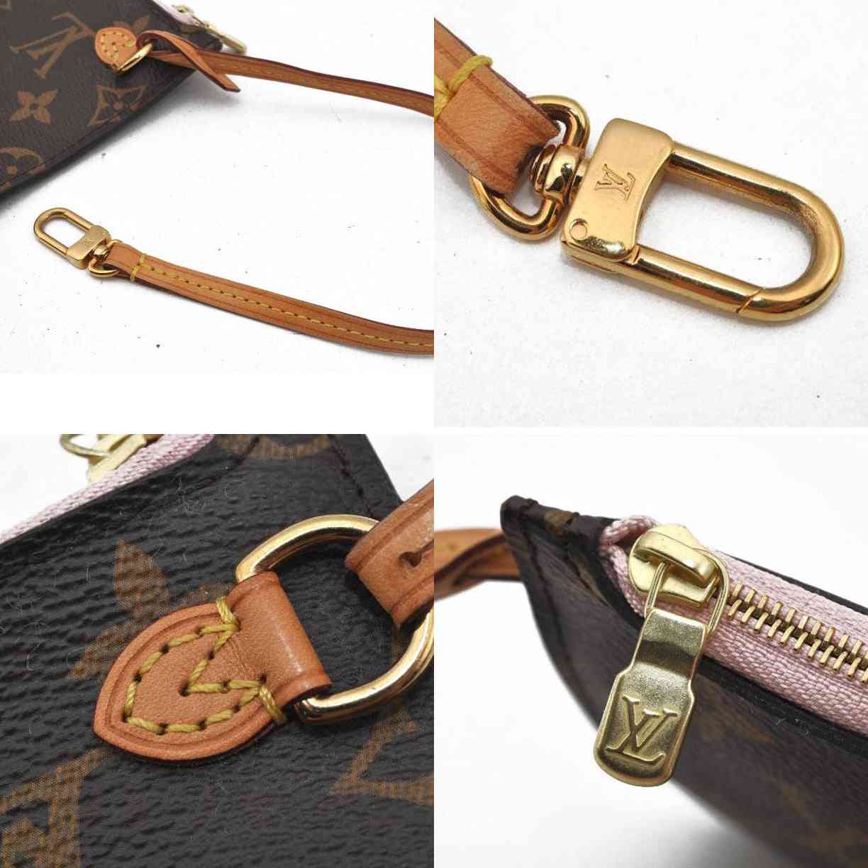 LOUIS VUITTON  Monogram Neverfull MM GM Pochette Sugar Pink SD3155