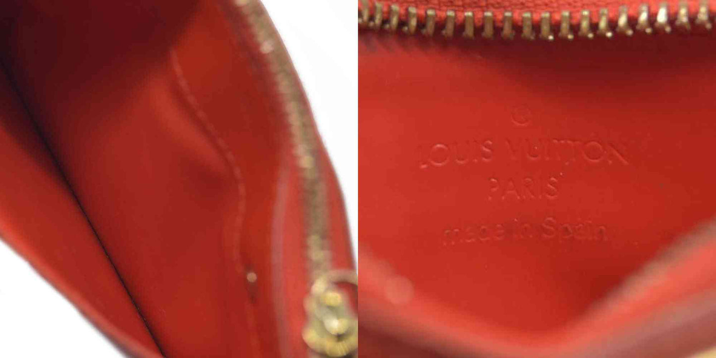$390 Louis Vuitton Vernis Key Pouch Pomme D'Amour CONSIGNMENT