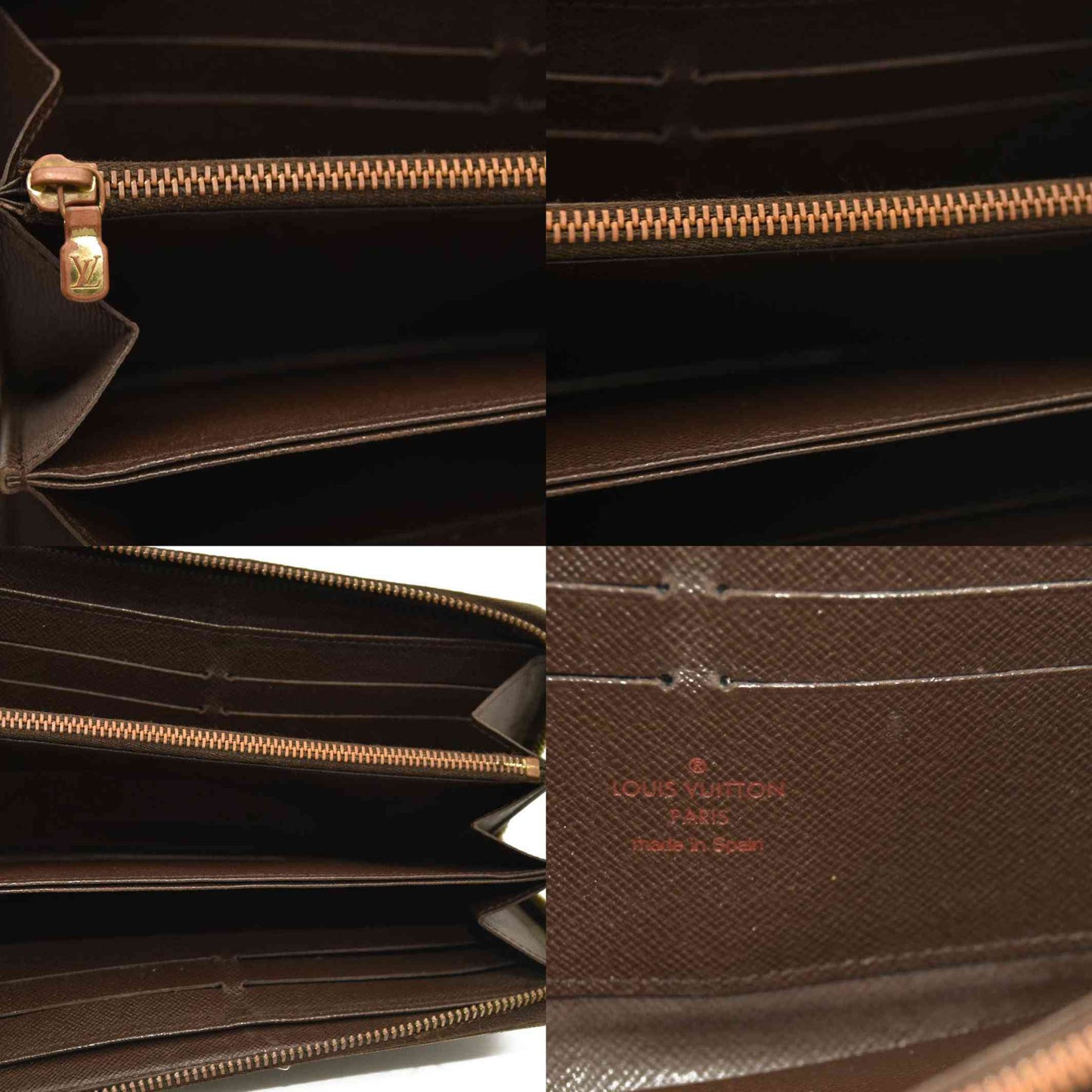 Louis Vuitton  Damier Ebene Zippy Wallet CA4049