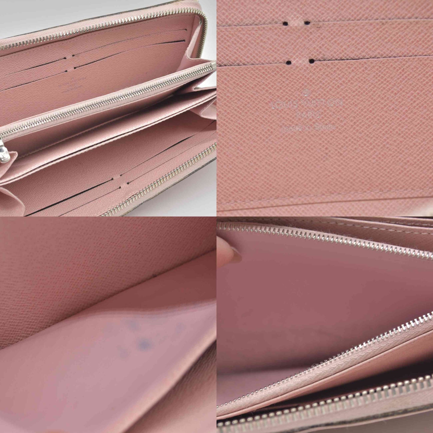 $1040 2016 LOUIS VUITTON Epi Zippy Wallet Rose Ballerine CA1116