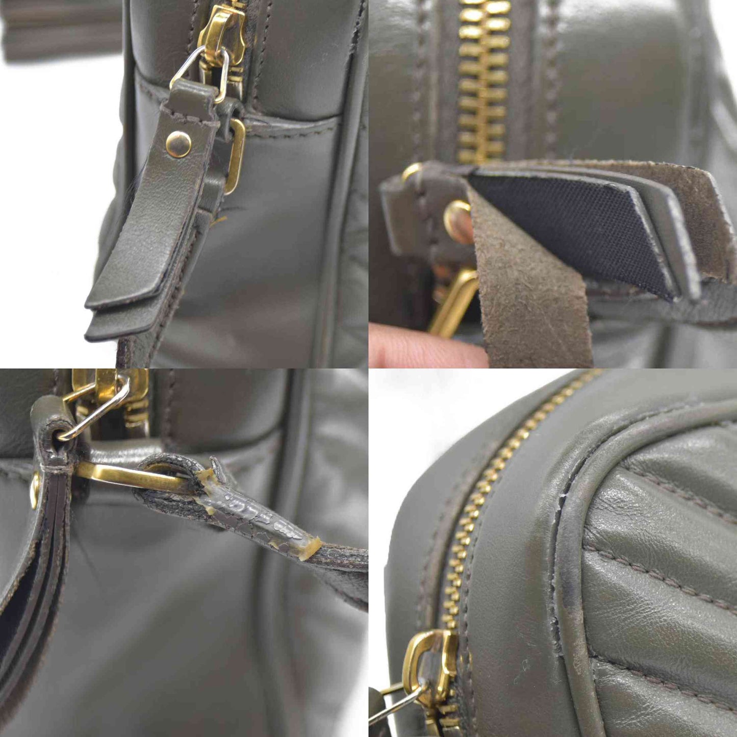 $1690 Saint Laurent Chevron Lou Camera