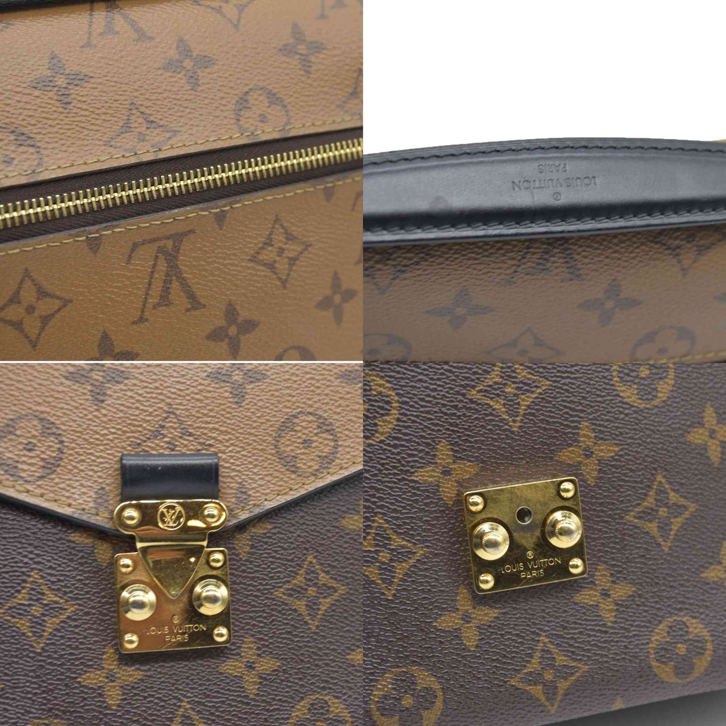 $2790 Louis Vuitton Reverse Monogrm Giant Pochette Metis  SD0169