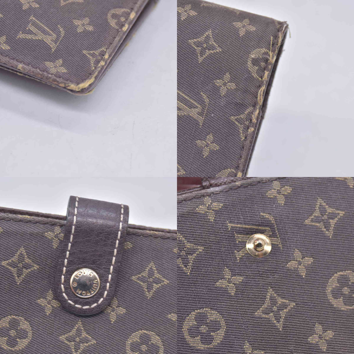 2007 Louis Vuitton Monogram Mini Agenda PM Notebook Cover Brown CA2057 10018466