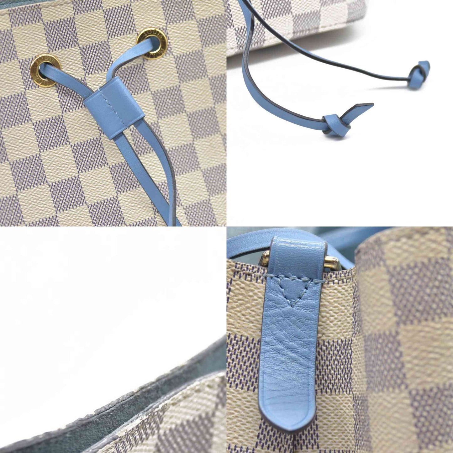 $2030 CONSIGNMENT Louis Vuitton  Damier Azur Neonoe MM Bleuet