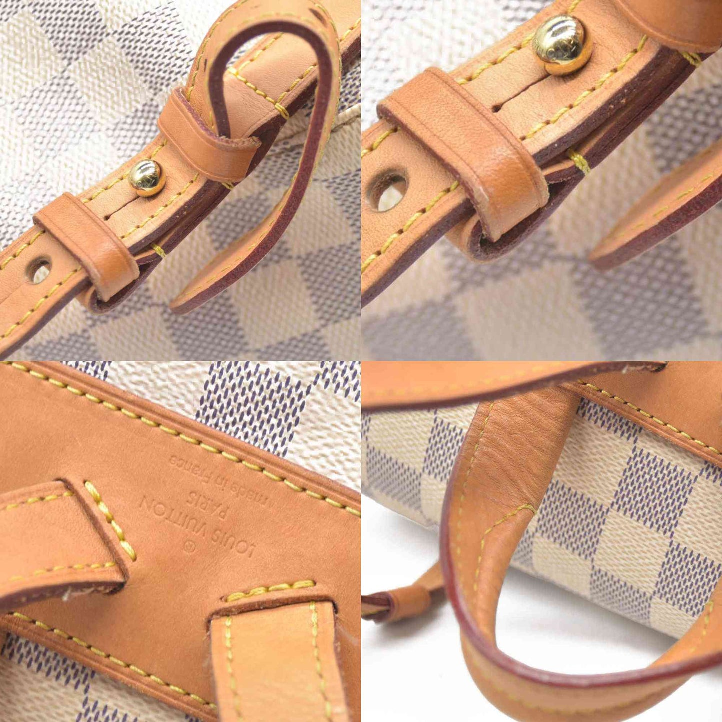 $2120 Louis Vuitton  Damier Azur Sperone Backpack 2016