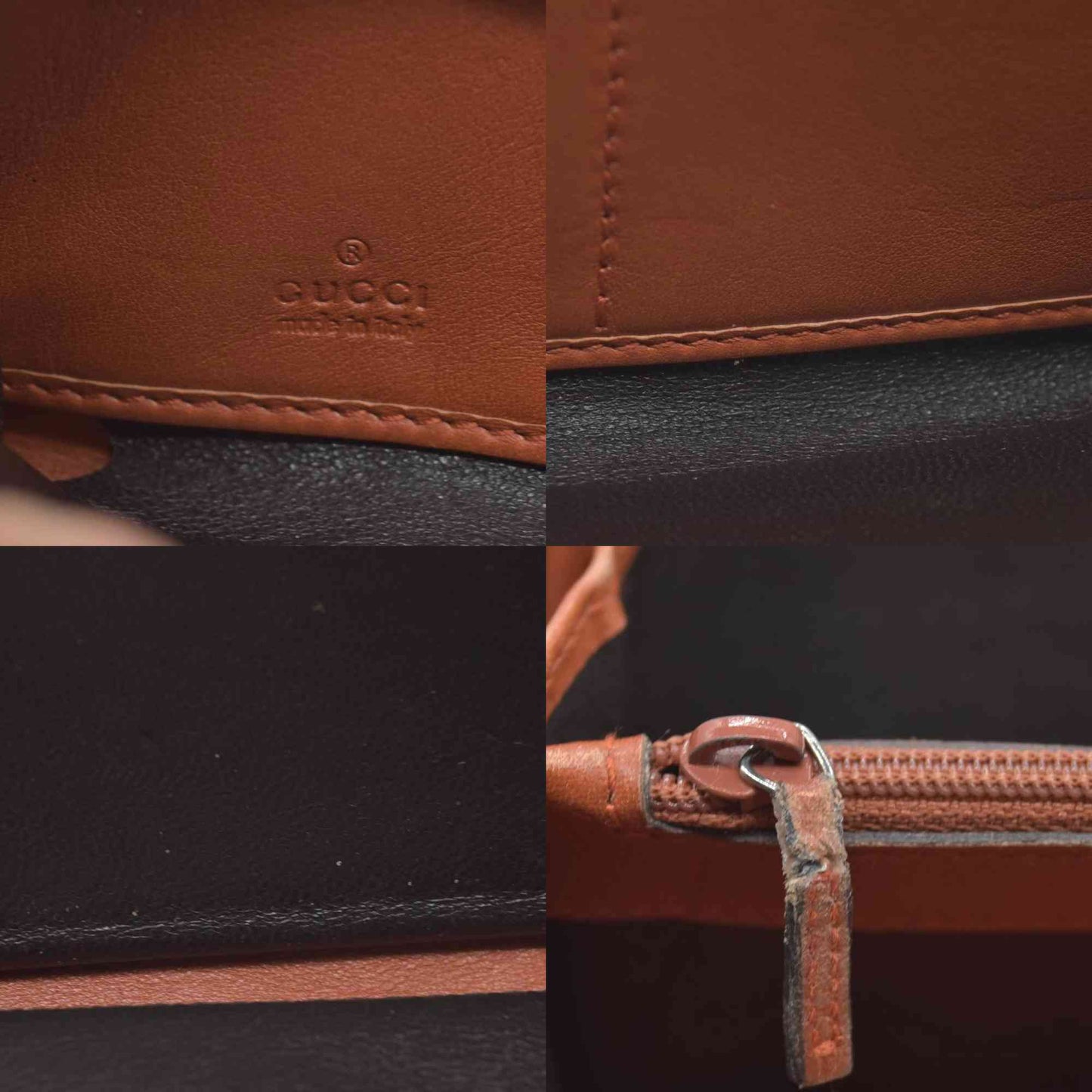 $720 Gucci Microguccissima Pattern Leather Zip Around Wallet CONSIGNMENT