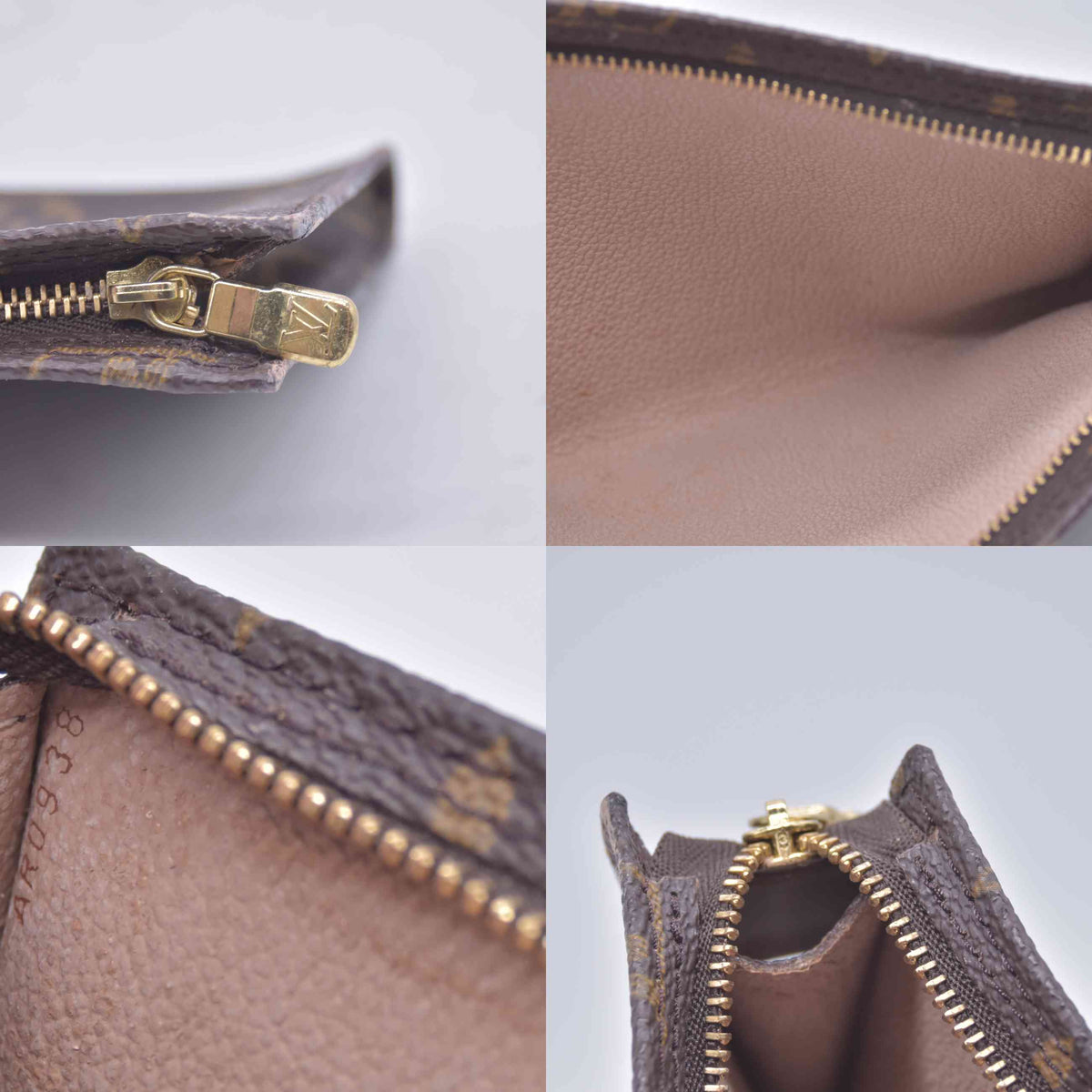 $590 1998 LOUIS VUITTON Monogram Bucket 27 Pouch AR0938