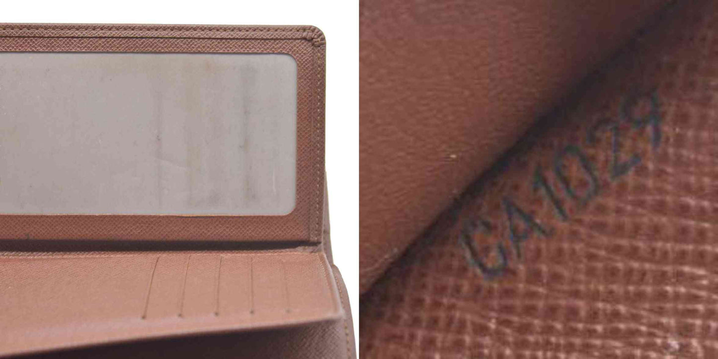 AUCTION $610 LOUIS VUITTON Monogram Alexandra Trifold Wallet CA1029