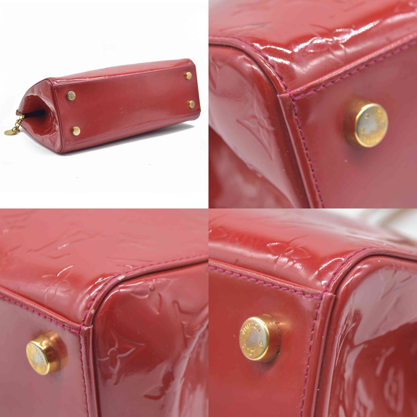 AUCTION $2730 Louis Vuitton  Vernis Brea PM Pomme D'Amour