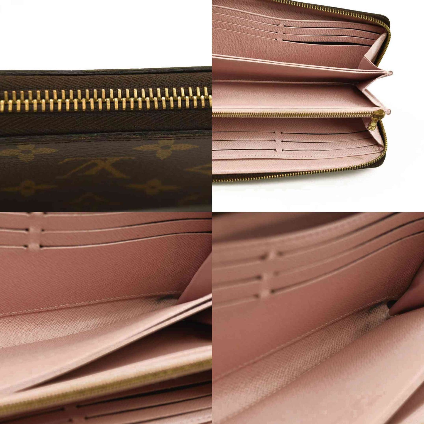 Louis Vuitton  Monogram Zippy Wallet Rose Ballerine UB3108