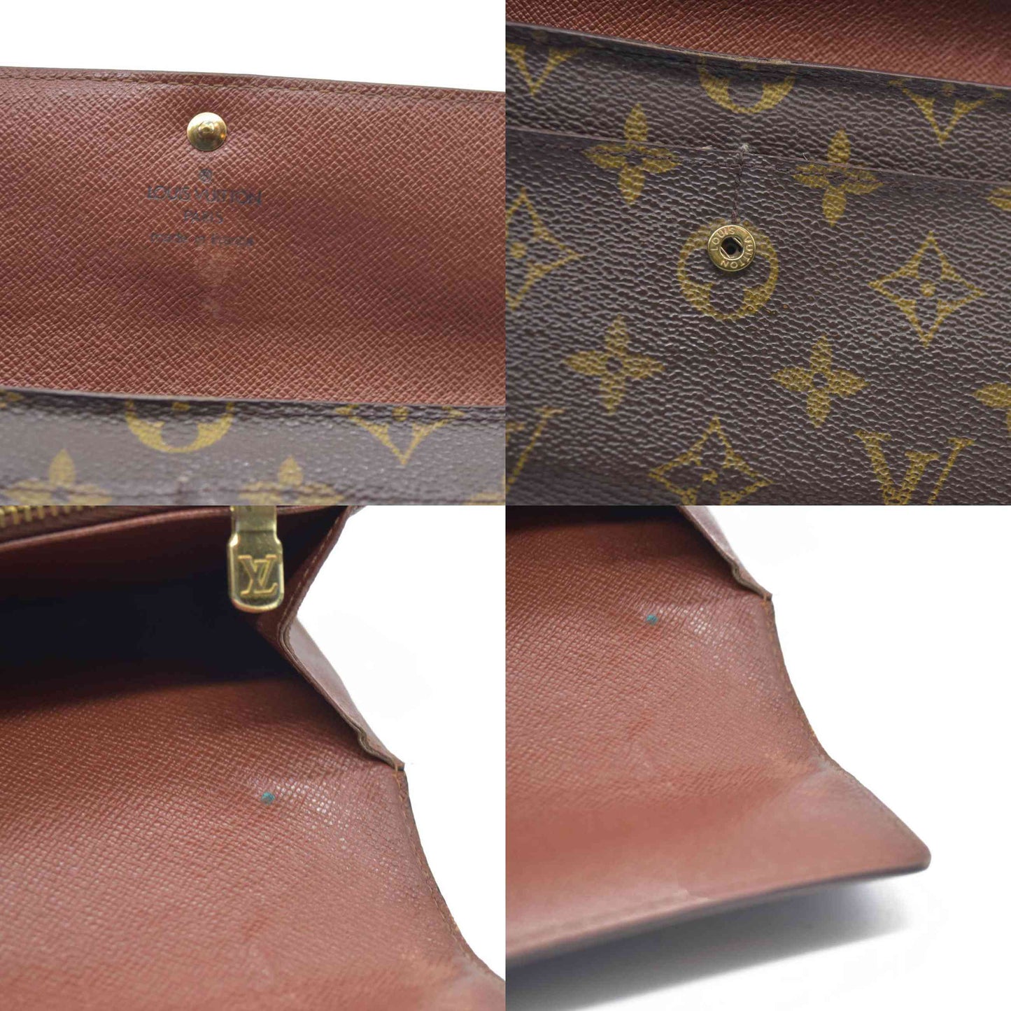 AUCTION $720 Louis Vuitton  Monogram Sarah Wallet