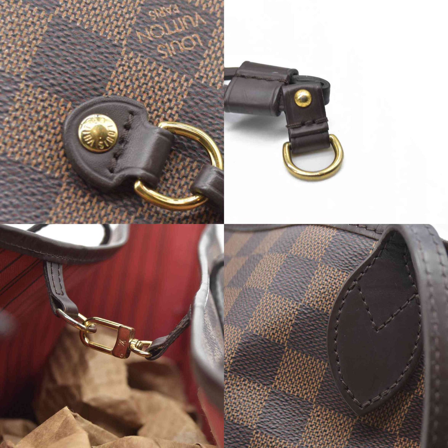 $2130 Louis Vuitton 2020 Damier Ebene Neverfull MM